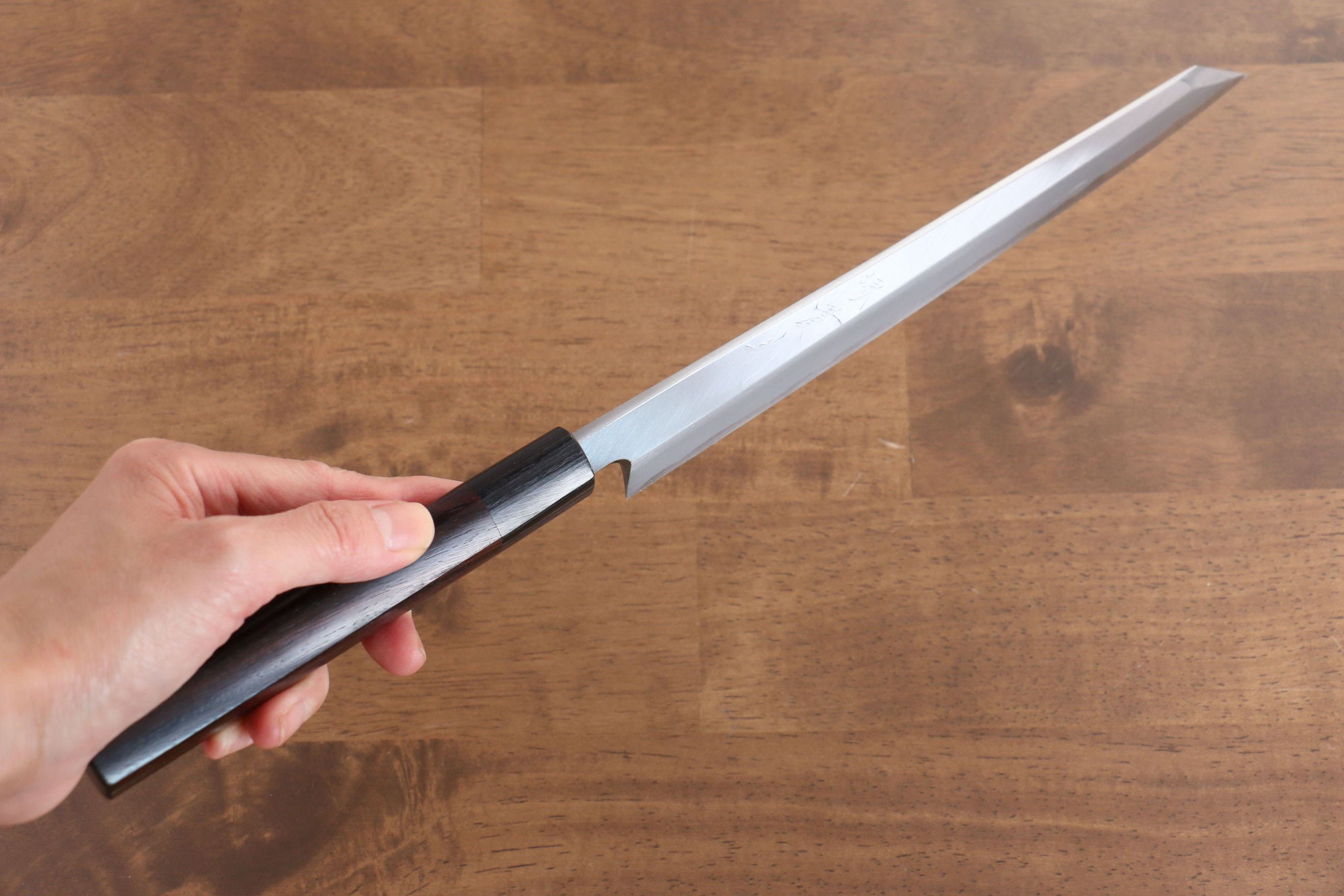 Premium Jikko White Steel No.2 Kiritsuke Yanagiba 240mm - Japanese Chef Knife with Ebony Handle for Sushi, Sashimi & Precision Cutting - Perfect for Professional Chefs & Home Cooks