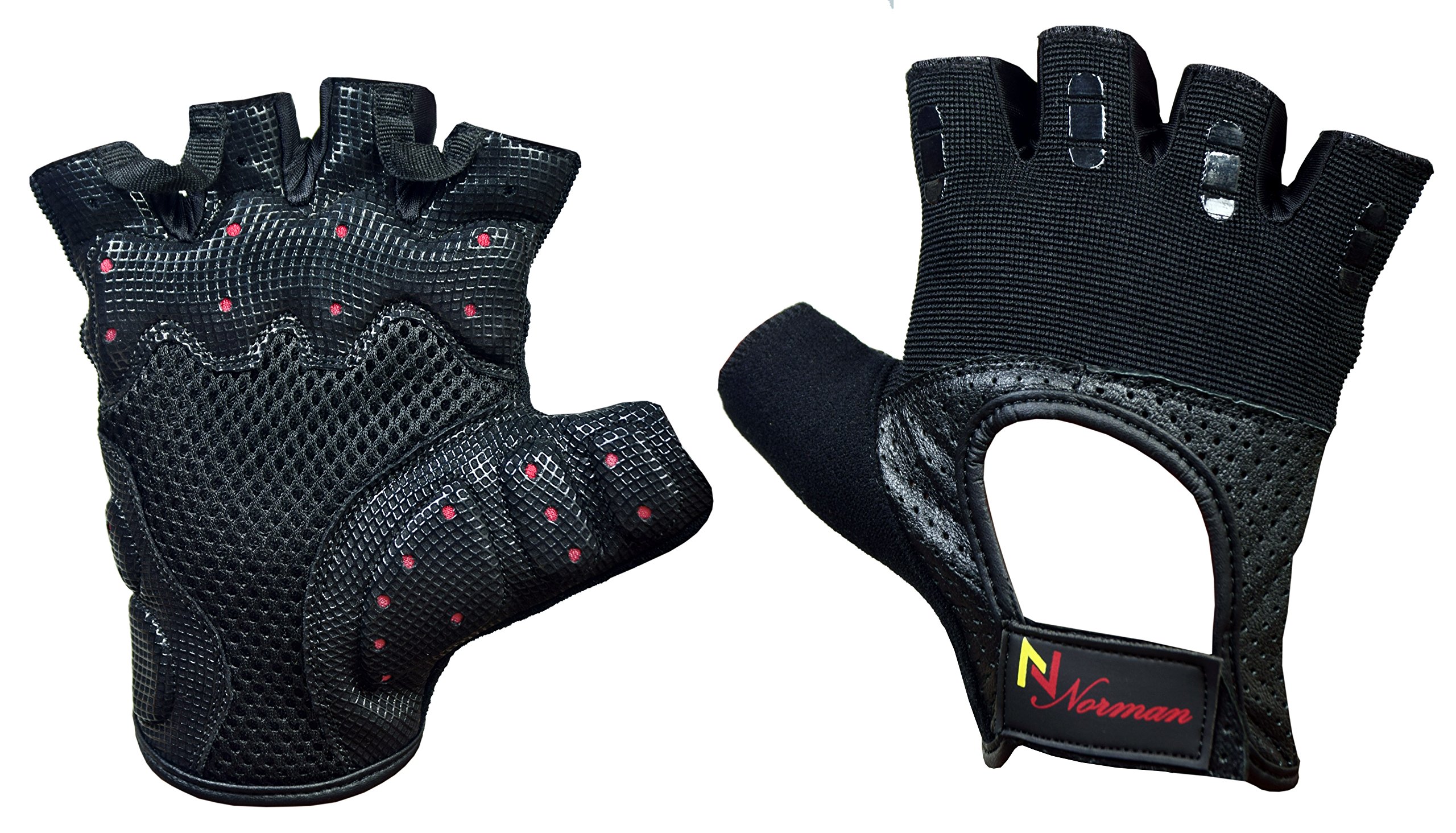 Premium Gel Padded Workout Gloves for Weight Lifting, Gym Training & Cycling - Non-Slip Grip, Breathable & Shock Absorbing for Men & Women - Perfect for CrossFit, Powerlifting & Indoor Cycling Workouts
