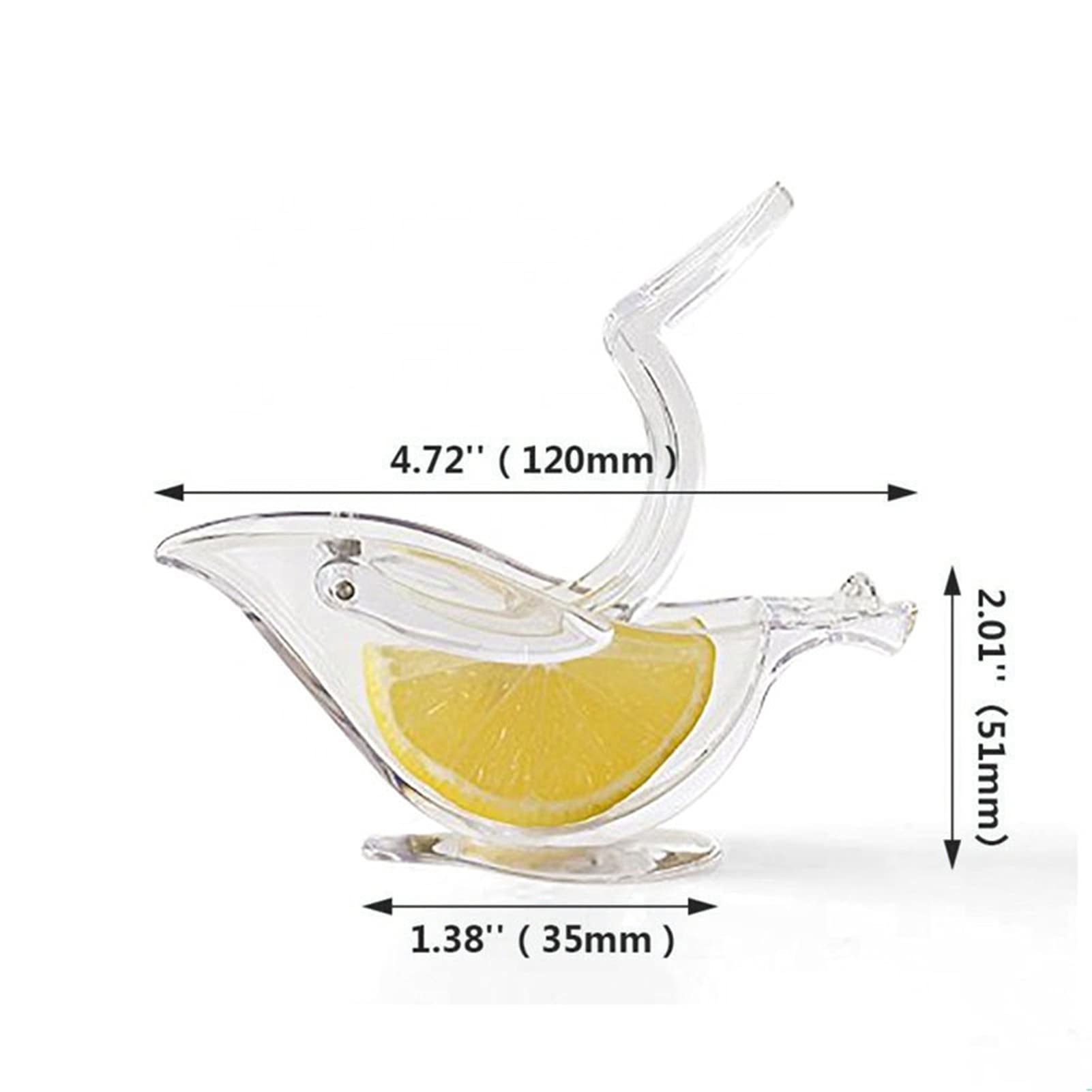 Manual Fruit Juicer - Acrylic Transparent Hand Press Juicer for Lemon, Orange & Citrus Fruits | Kitchen Essential for Fresh Juice, Cocktails & Healthy Drinks