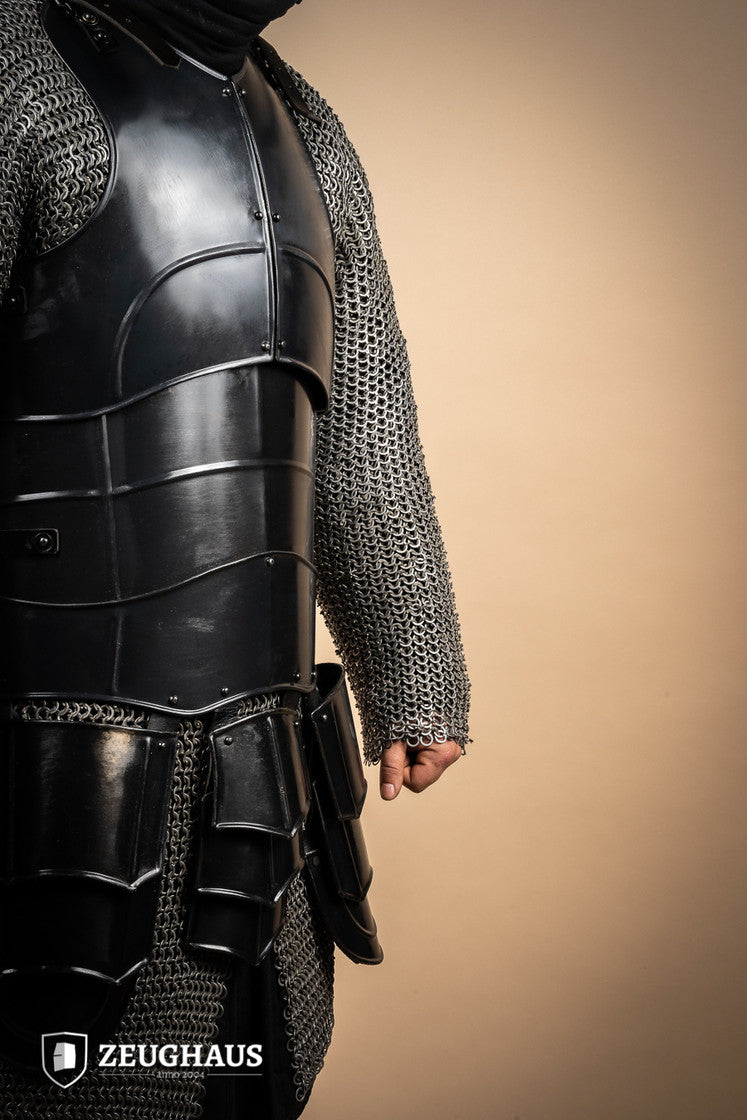 Cuirass Champion Burnished Leather Armor - Medieval LARP Cosplay Costume for Renaissance Fairs & Historical Reenactments