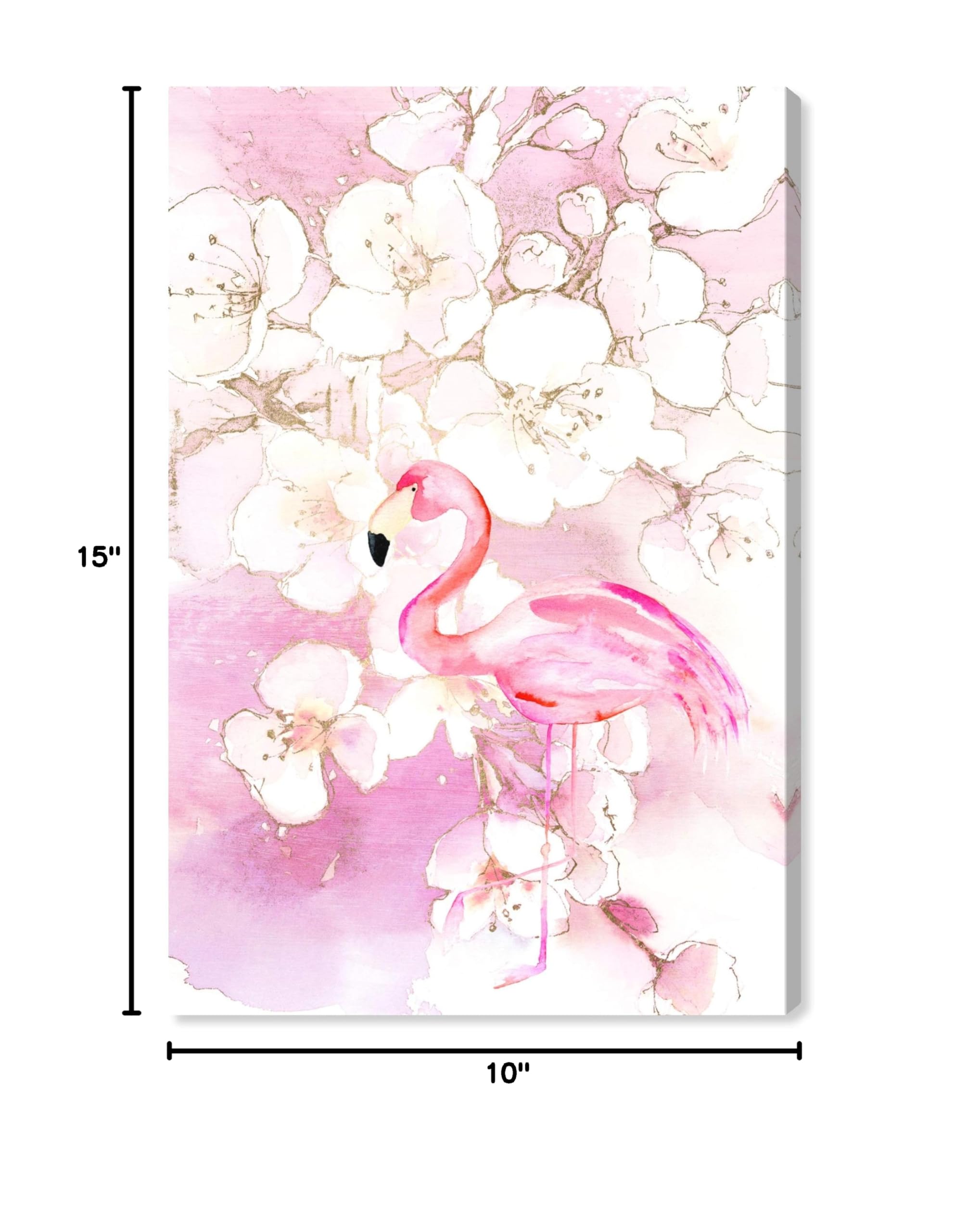 Blooming Flamingo Wall Art Canvas Print - 10