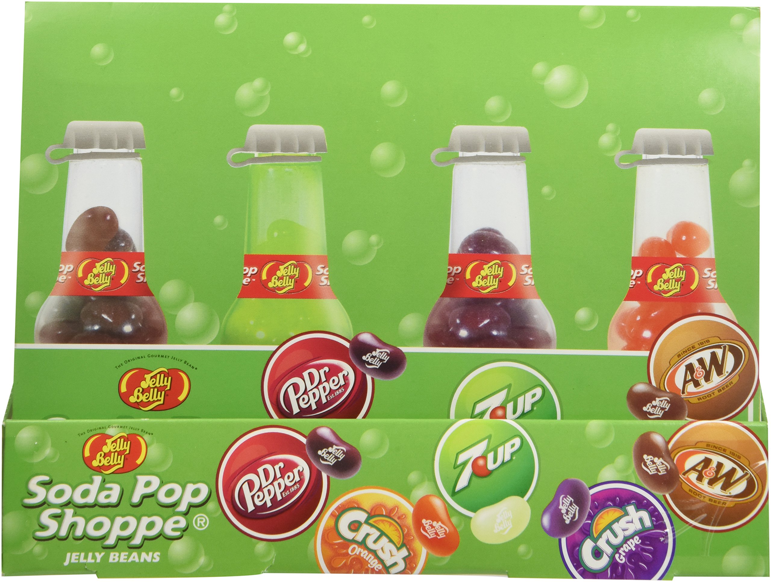 Jelly Belly Soda Pop Shoppe Jelly Beans - 24 Count Display Box of Assorted Flavors - Perfect for Party Favors, Office Snacks & Gift Baskets