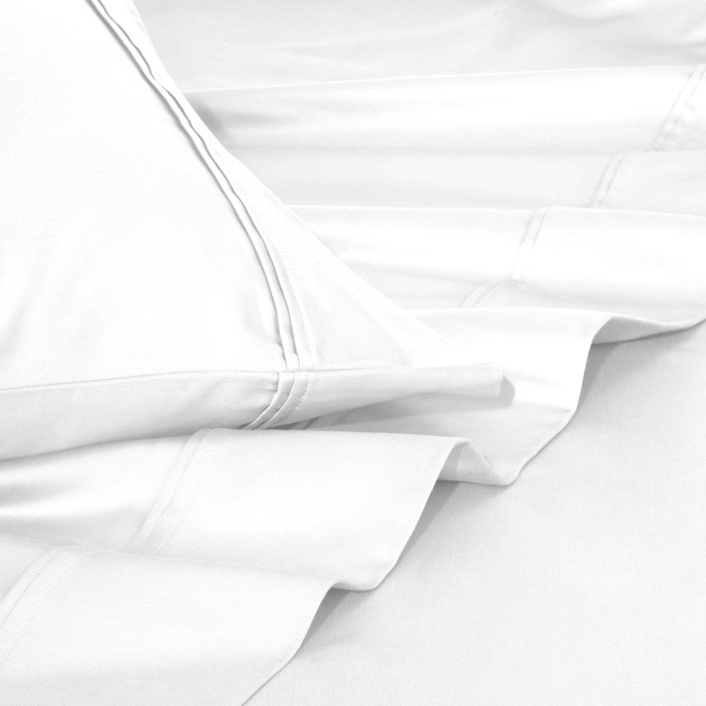 Luxury 1200 Thread Count Egyptian Cotton Deep Pocket Bed Sheet Set - Queen Size, Soft & Breathable for Ultimate Comfort - Perfect for Master Bedroom, Guest Room & Hotel Use