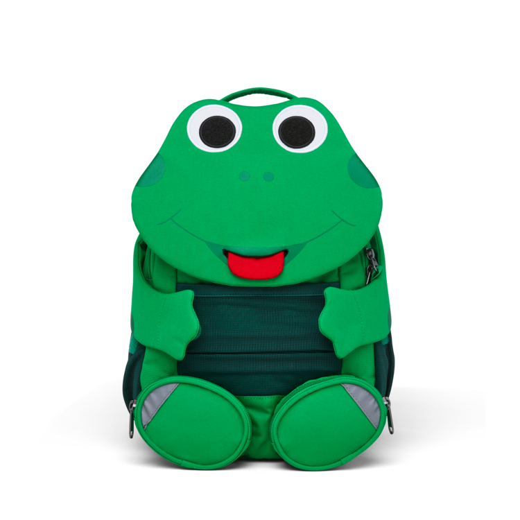 Affenzahn Large Friend Frog Backpack - Durable & Waterproof Kids School Bag for Boys & Girls - Perfect for School, Travel, and Outdoor Adventures