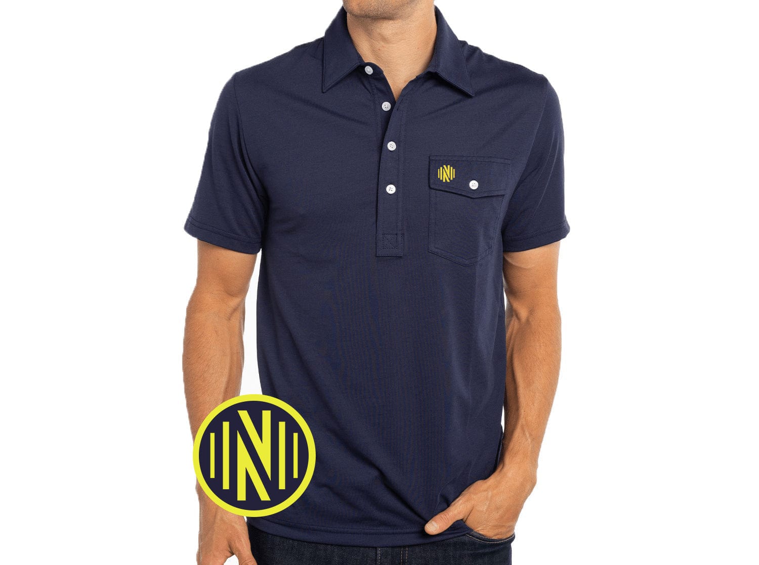 Nashville SC Performance Players Shirt - Navy Blue - Men's Soccer Jersey for Training & Match Play