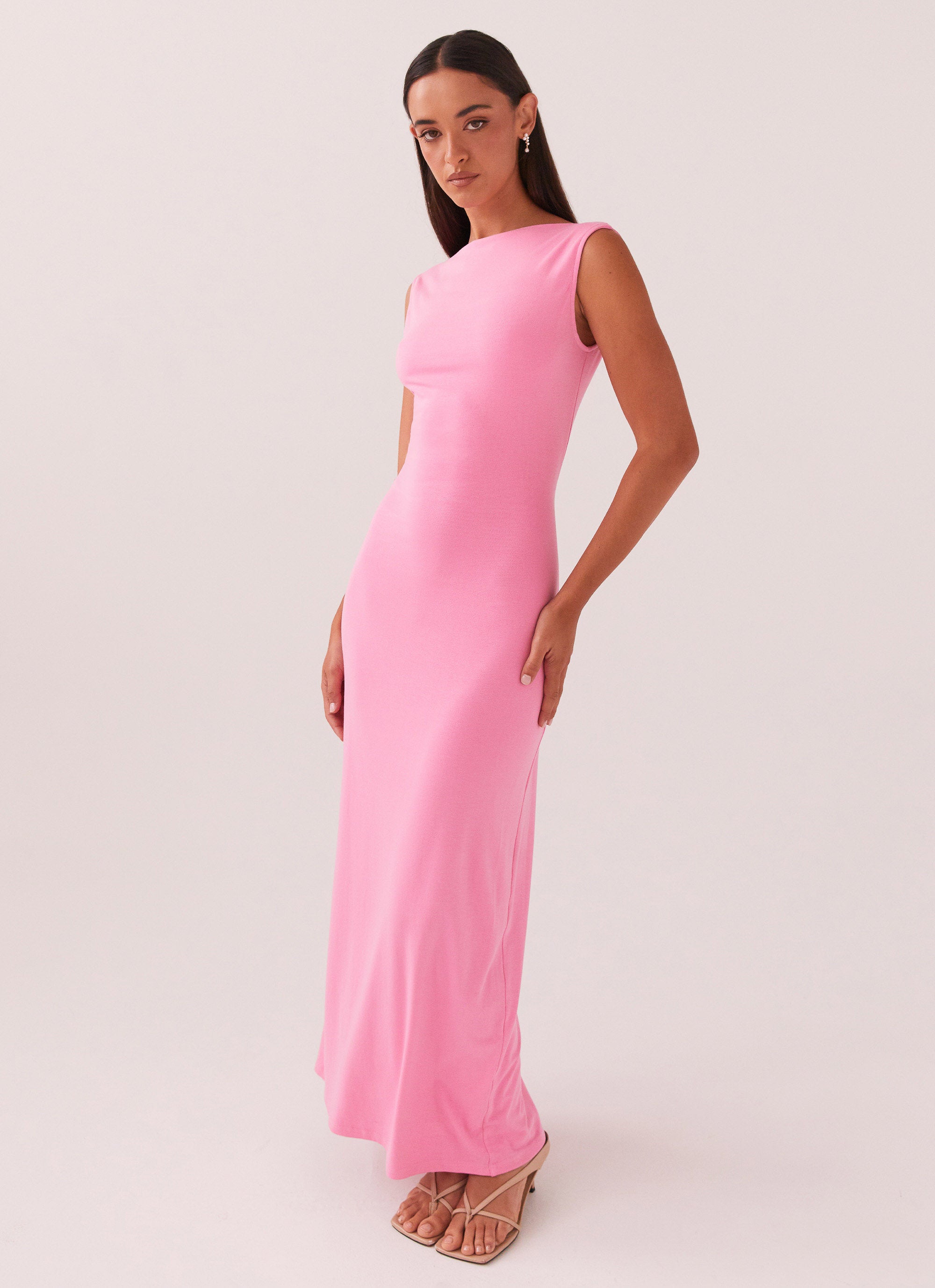 Celina Maxi Dress for Women - Flowy Long Summer Dress in Pink | Perfect for Beach, Vacation & Casual Wear