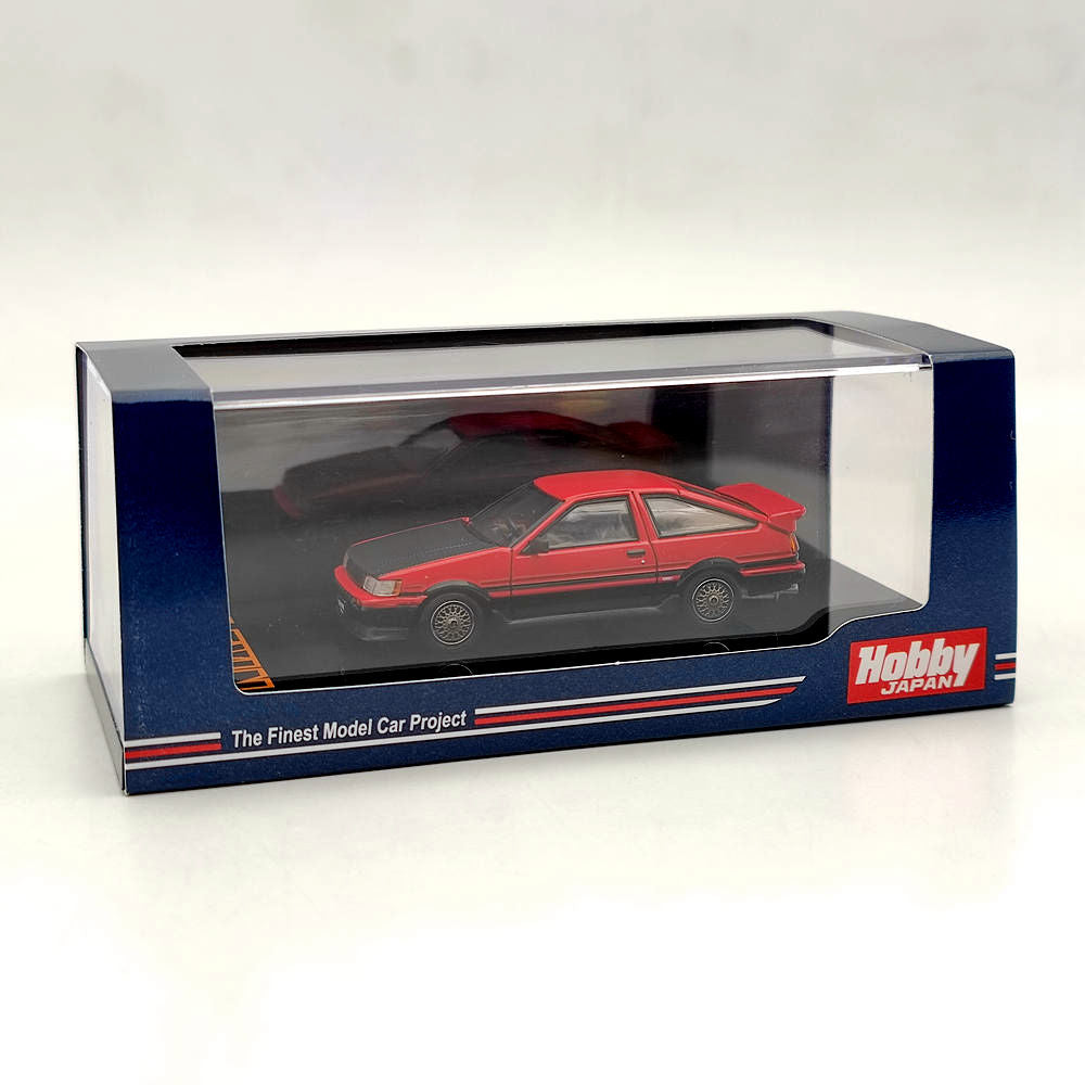 1/64 Scale Hobby Japan Toyota Corolla Levin AE86 3-Door Custom Red Diecast Model Car - Limited Edition Collectible Toy for Adults & Kids (HJ641037CRK) | Perfect for Display, Racing Games, and Anime Enthusiasts