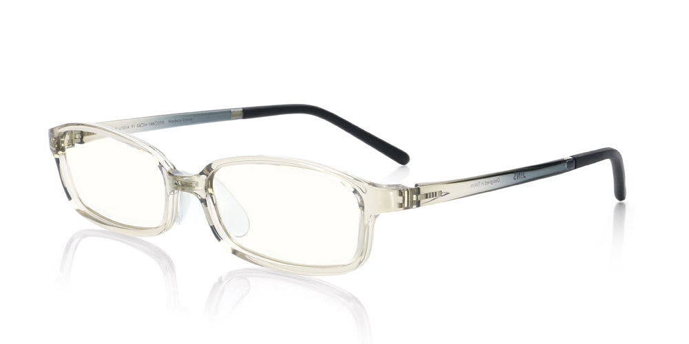 JINS SCREEN Boxed U101 Liquid Gray 91 - Blue Light Blocking Glasses for Computer, Gaming & Digital Eye Strain Relief - Perfect for Office Work, Online Classes & Screen Time Protection