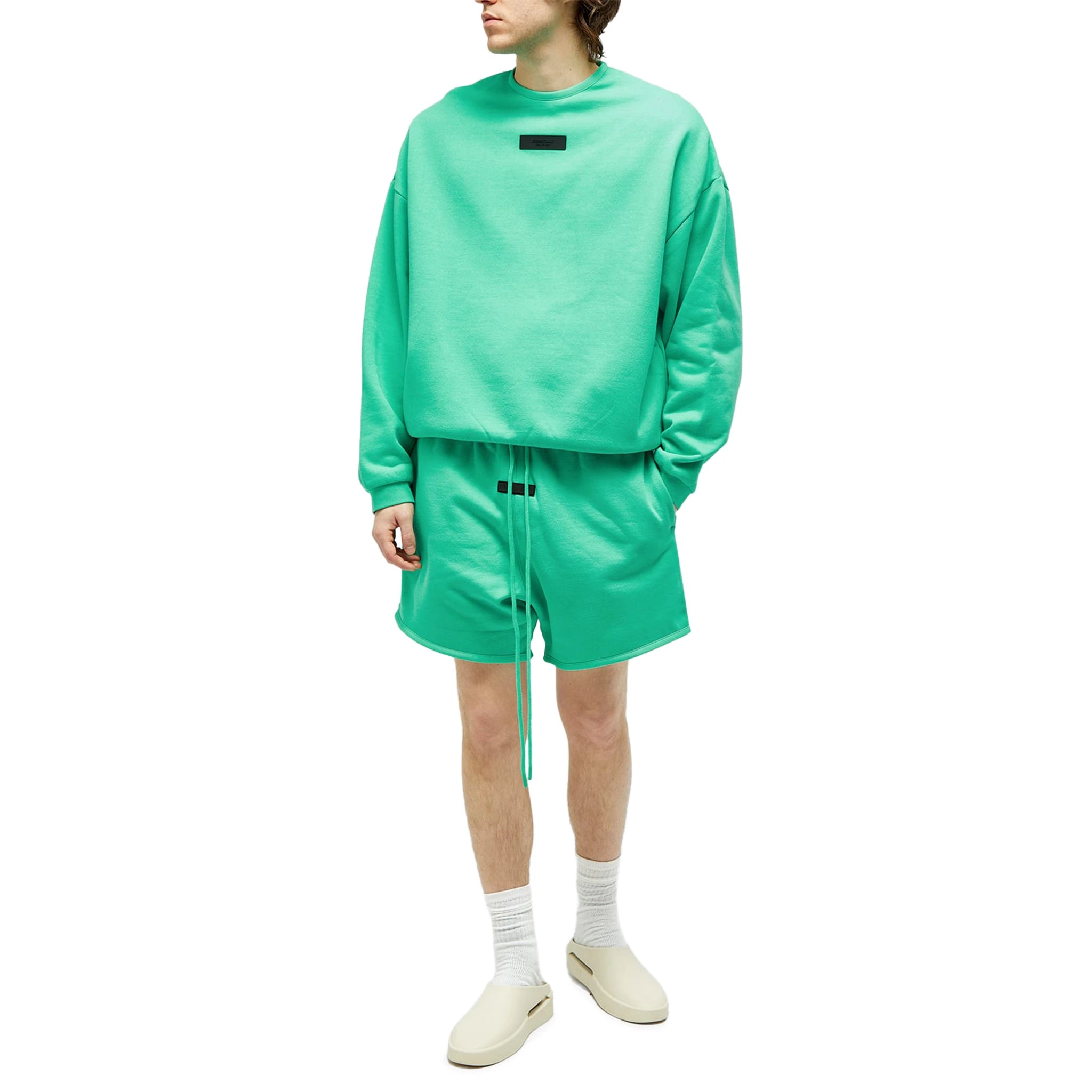 Fear of God Essentials Mint Green Shorts for Men - FW23 Collection | Casual Summer Wear & Lounge Shorts for Comfort & Style