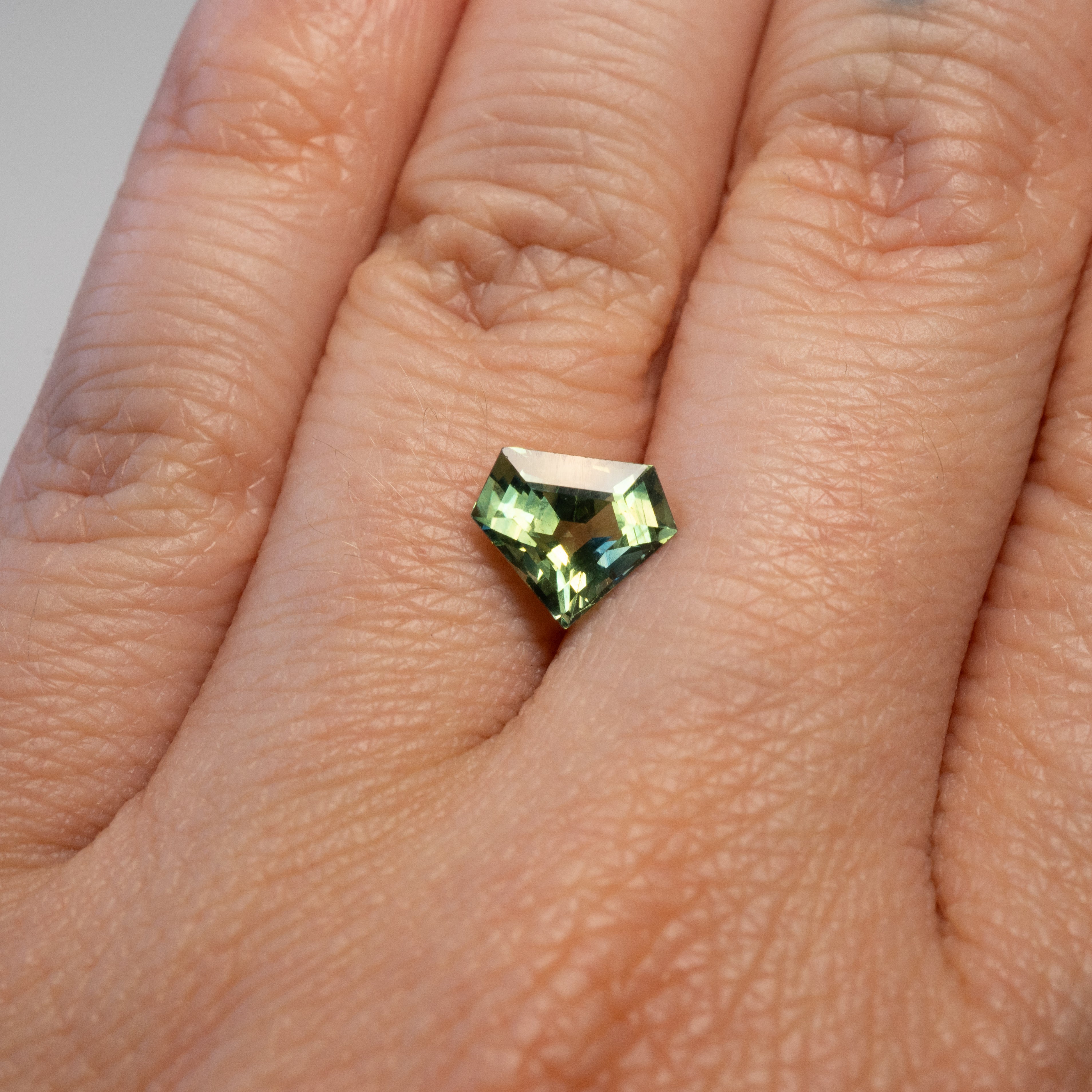 1.84ct Natural Teal Shield Cut Sapphire Gemstone - Stunning Blue-Green Loose Stone for Jewelry Making, Engagement Rings & Unique Gifts