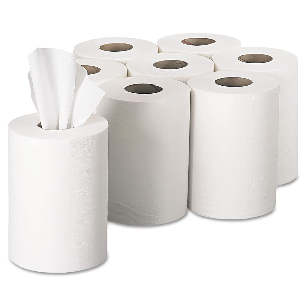 Premium SofPull Junior Centerpull Paper Towels by GP PRO (Georgia-Pacific) - White, 8 Rolls/Case (28125) - Ideal for Schools, Offices & Restaurants