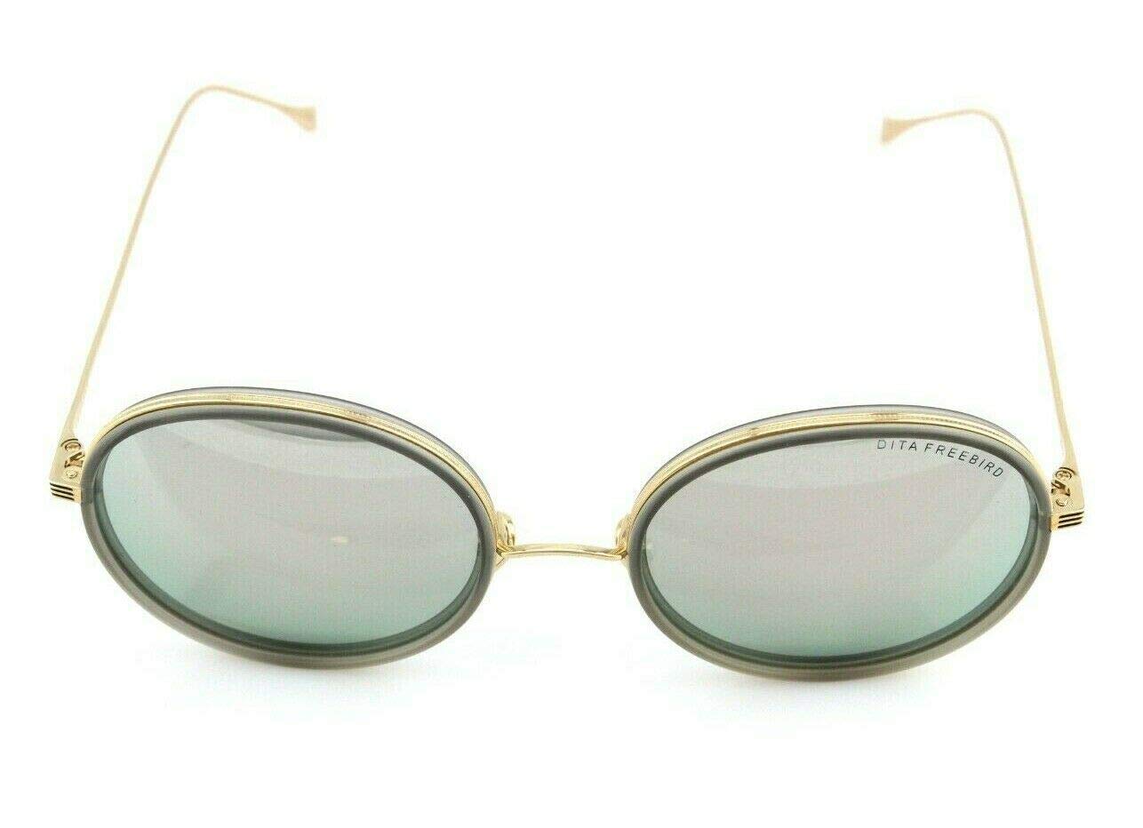 Dita Freebird Gray Oval Women's Sunglasses 54mm - UV Protection, Polarized Lenses for Driving, Beach & Outdoor Activities