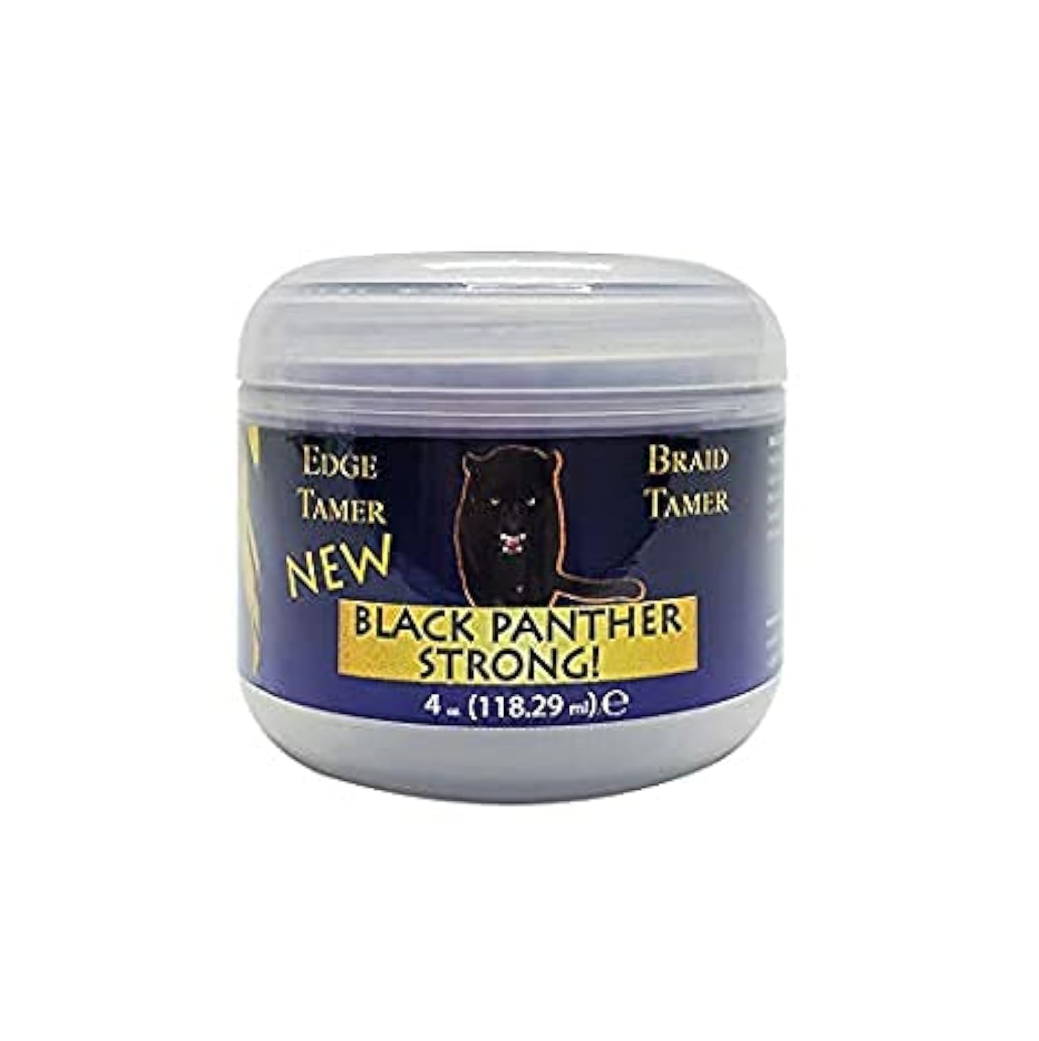 Black Panther Strong Diamond Edges Braids Edges Locs & Twist Controller 4 Oz - Hair Gel for Natural Hair, Protective Styles & Edge Control - Perfect for Braiding, Twists, Locs & Everyday Styling
