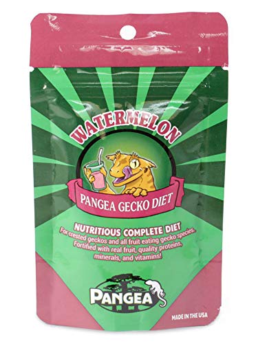 Pangea Fruit Mix Watermelon Complete Gecko Diet 1 lb - Premium Reptile Food for Leopard Geckos & Crested Geckos - Perfect for Daily Feeding & Nutrition Supplement