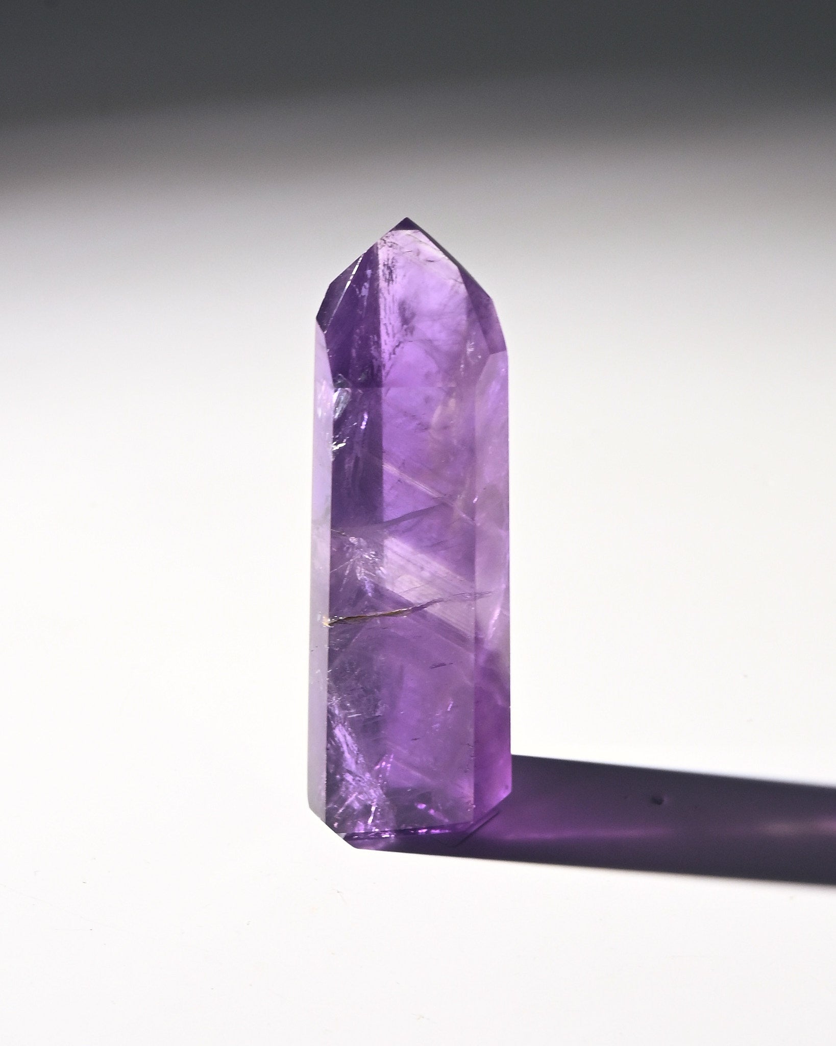 Natural Amethyst Phantom Tower Crystal - 2.5 Inch Healing Stone for Meditation, Reiki, and Home Decor | Spiritual Gift & Energy Cleansing Tool