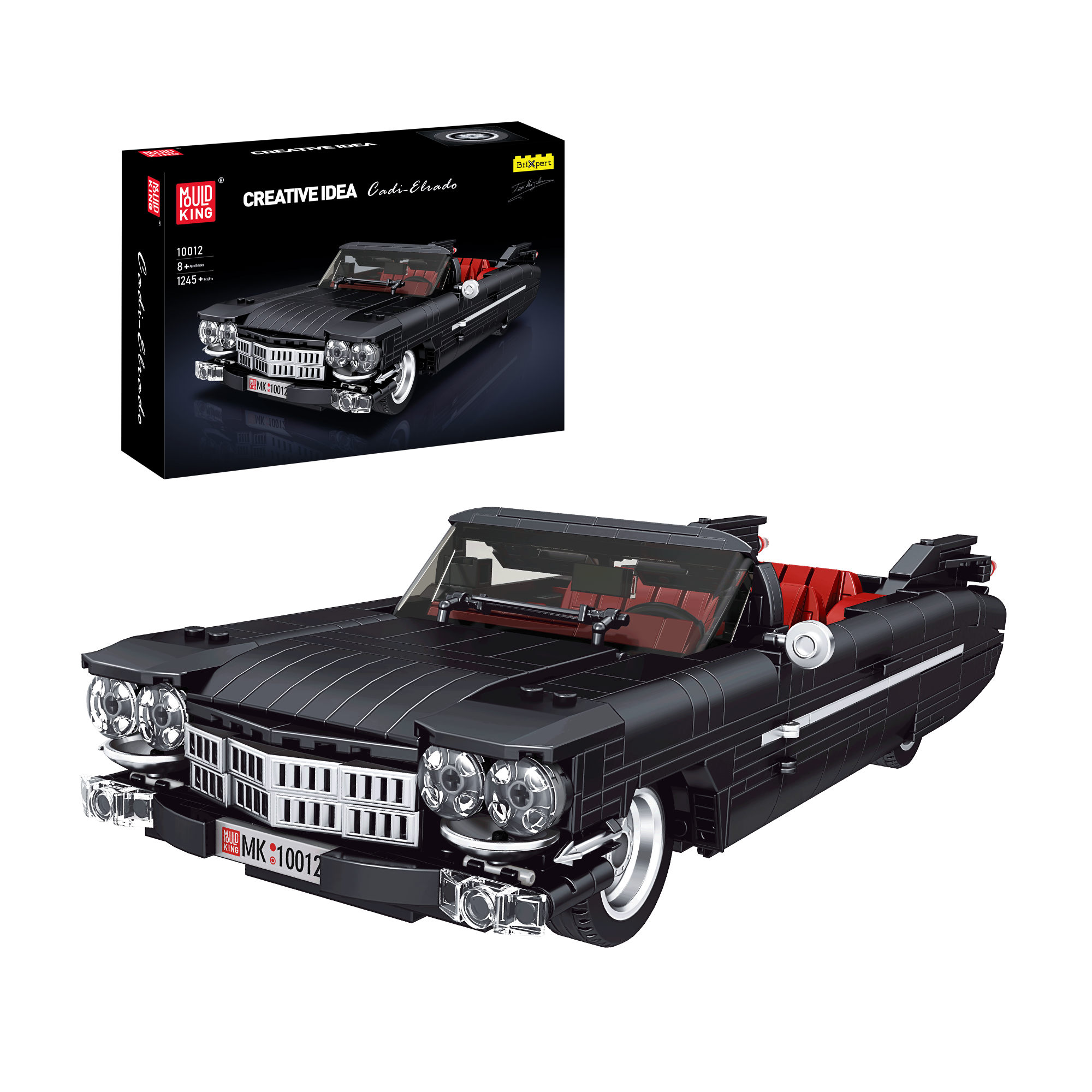Mould King 10012 Cadi Elrado Car Model Building Toy Set - 1,245 Pieces STEM Educational Construction Kit for Kids & Adults | Perfect for Creative Play, Gift Giving & Collectors Display