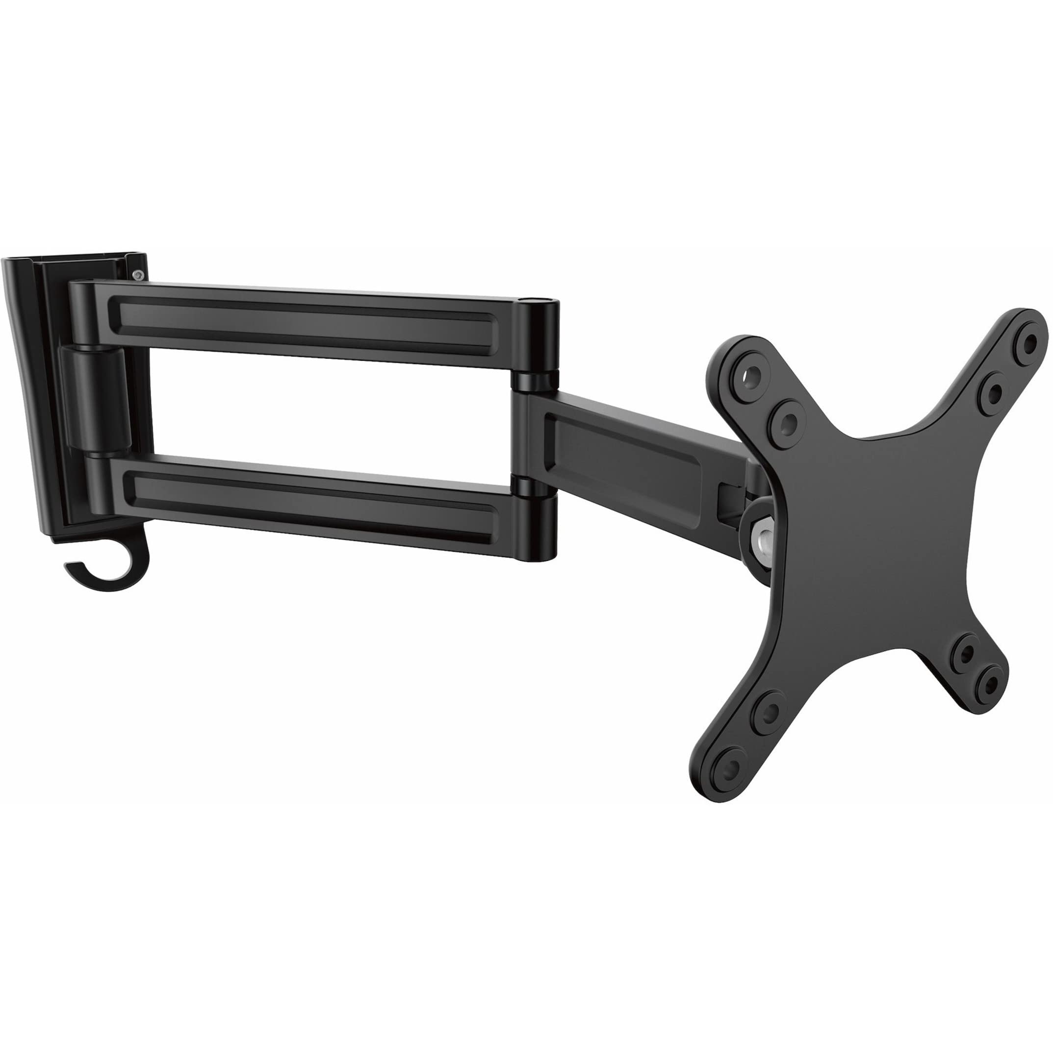 StarTech.com Dual Swivel Monitor Wall Mount - Adjustable VESA Mount for 13’’ to 34’’ Screens - Heavy Duty TV & Monitor Arm Bracket - Black (ARMWALLDS) - Perfect for Home Office, Gaming Setup & Conference Rooms