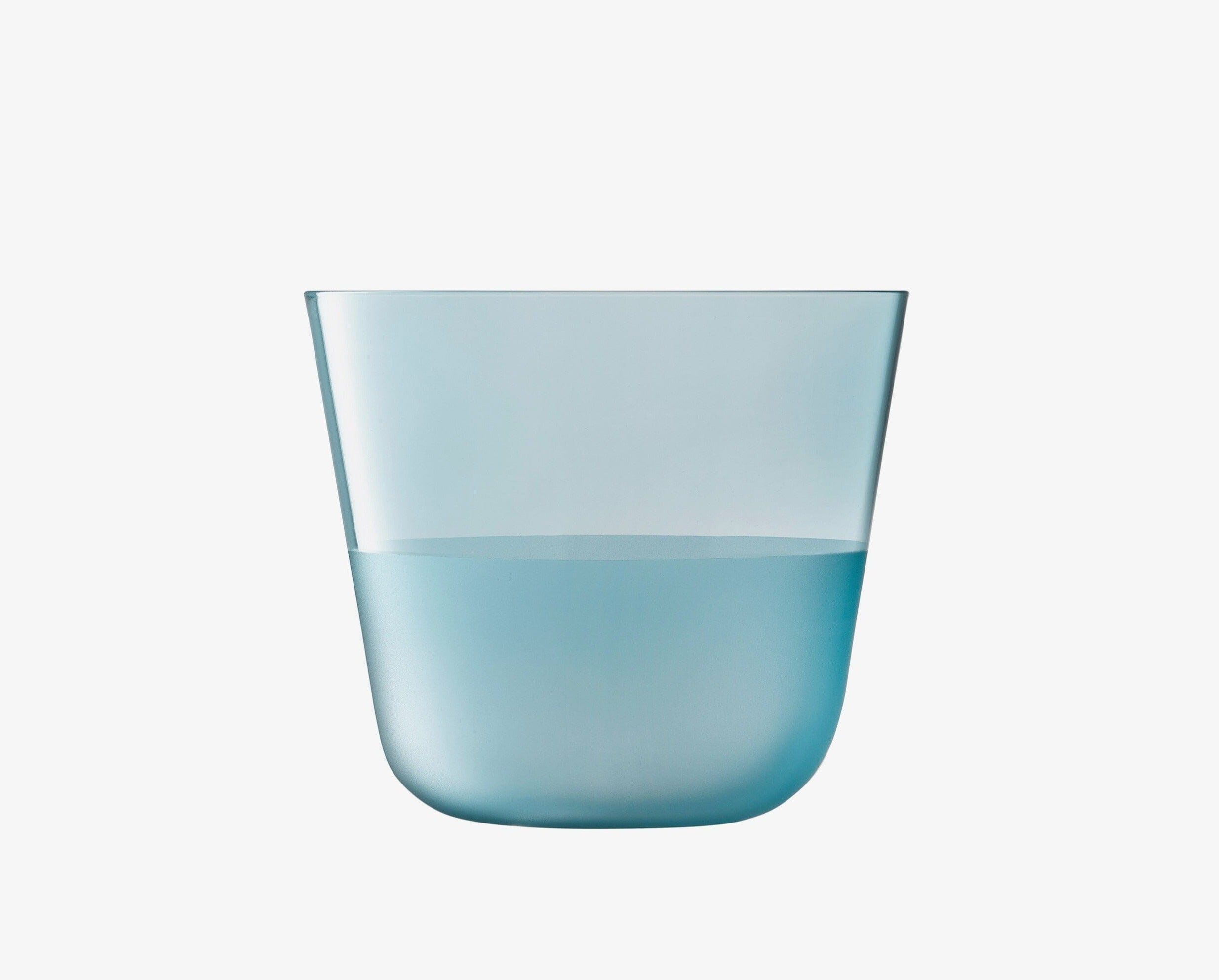 Premium Arc Contrast Tumbler 9oz Sky Blue - Set of 2 Insulated Stainless Steel Cups - Perfect for Coffee, Tea & Cold Drinks at Home, Office or Travel