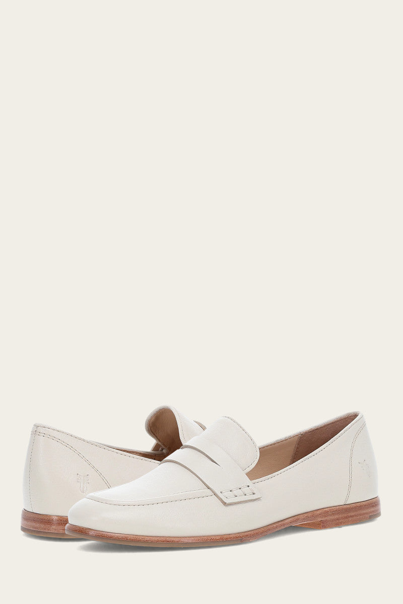 Faith Women's Loafer Shoes Ivory - Comfortable Slip-On Flats for Work, Office & Casual Wear