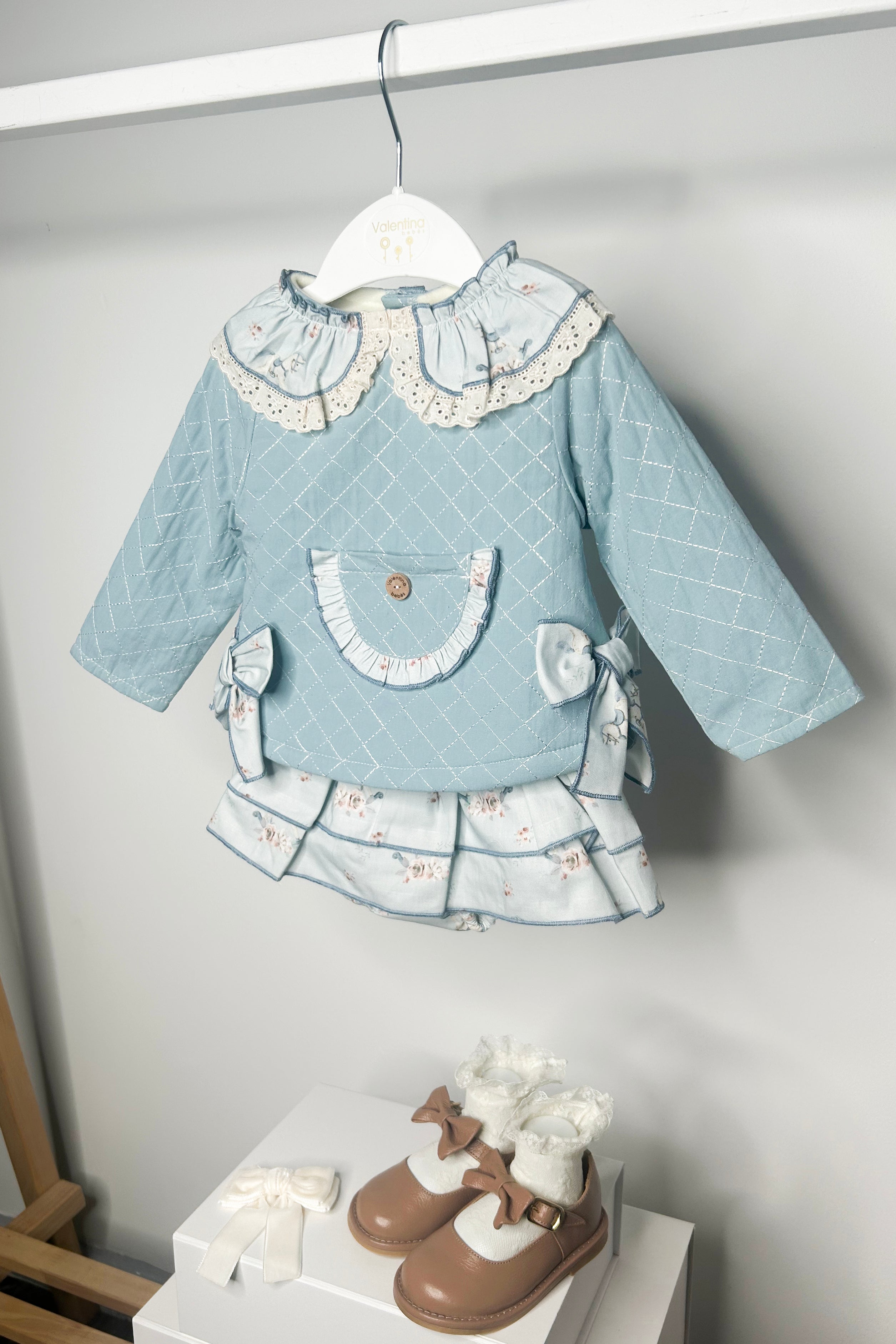 Lula Teal Carousel Pony Top & Skort Set for Girls | Cute Matching Outfit for Playdates, Parties & School | Toddler & Kids Fashion