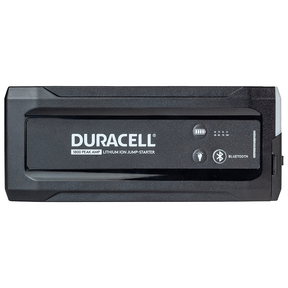 Duracell DRLJS180B 1800A Portable Jump Starter with Bluetooth, USB Power Bank & LED Flashlight - Emergency Car Battery Booster for Trucks, SUVs, RVs - Perfect for Roadside Assistance & Outdoor Adventures