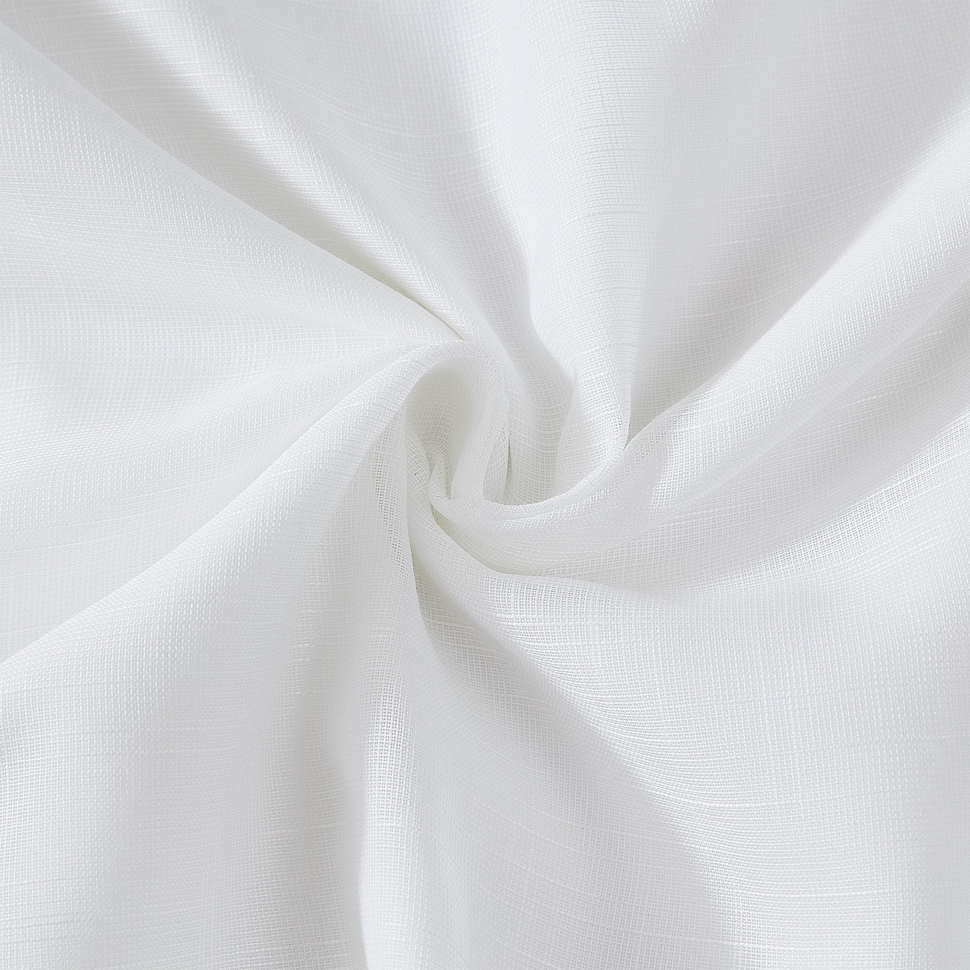 Lennox White Room Darkening Concealed Tab Curtains - Blackout Window Treatment for Bedroom & Living Room - Light Blocking & Energy Efficient - Perfect for Home, Office & Nursery