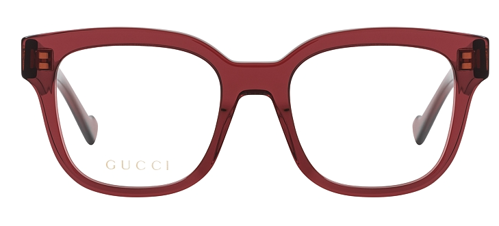 Gucci GG 0958O 006 Burgundy Square Frame Women's Eyeglasses - Stylish Designer Glasses for Women, Perfect for Work, Reading & Fashion Accessories