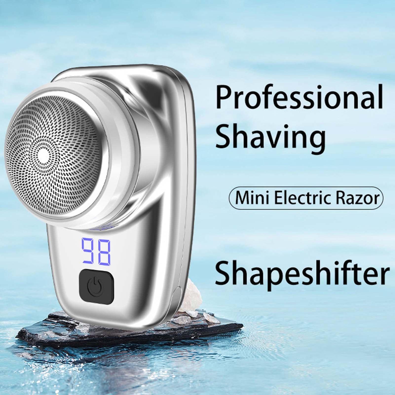 Premium Rechargeable Electric Shaver for Men - Waterproof Wet/Dry USB Shaving System - Compact Travel Razor for Face, Head & Body Grooming - Perfect for Home, Car, Business Trips & Vacation Use