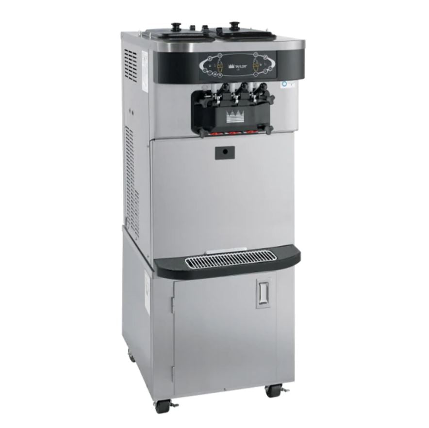 Taylor Crown Series Soft Serve Ice Cream Machine - 2 Flavors Twin Twist, Commercial Countertop Dessert Maker for Shops, Cafes & Ice Cream Parlors