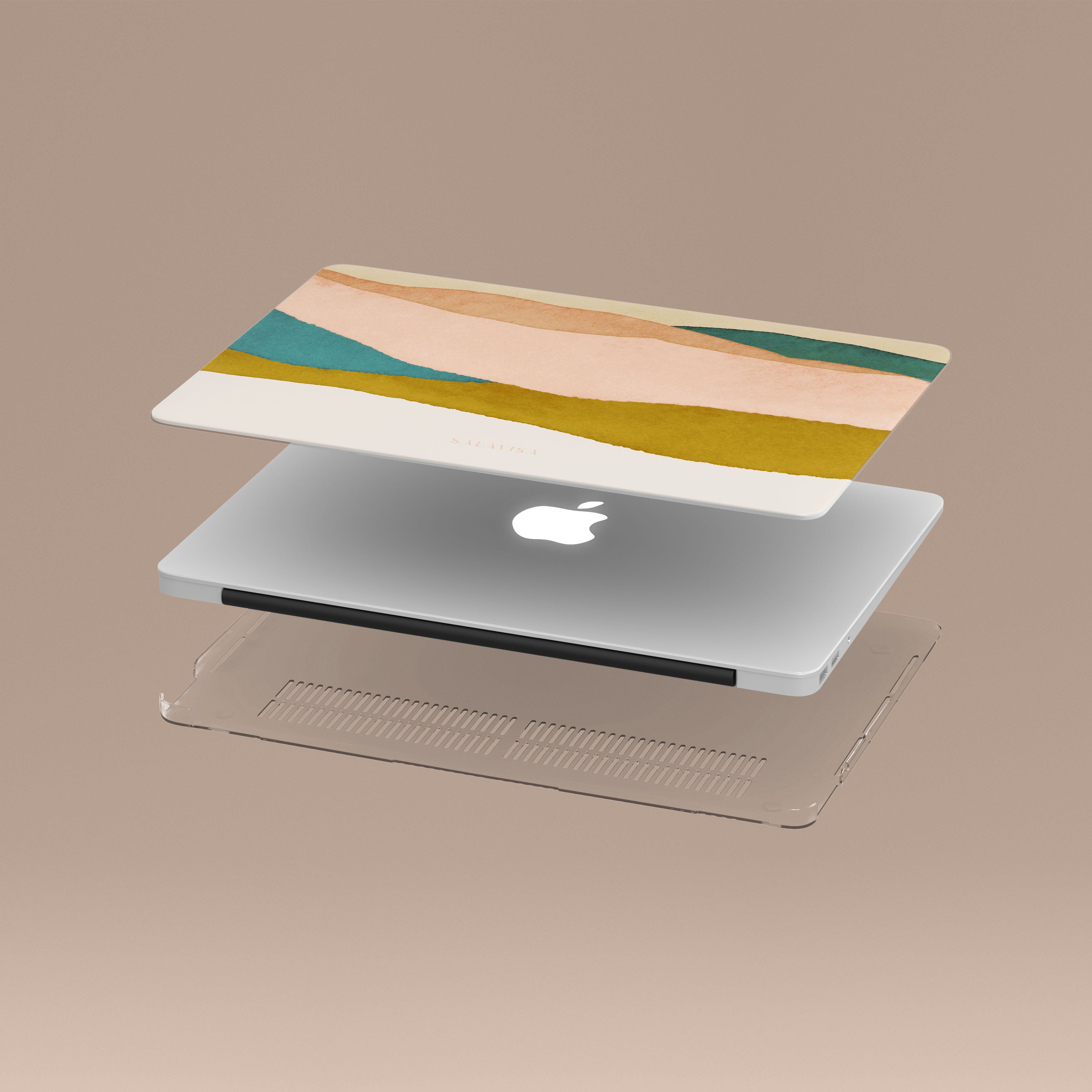 Premium Neutral Dune MacBook Case - Slim Protective Cover for MacBook Air/Pro 13