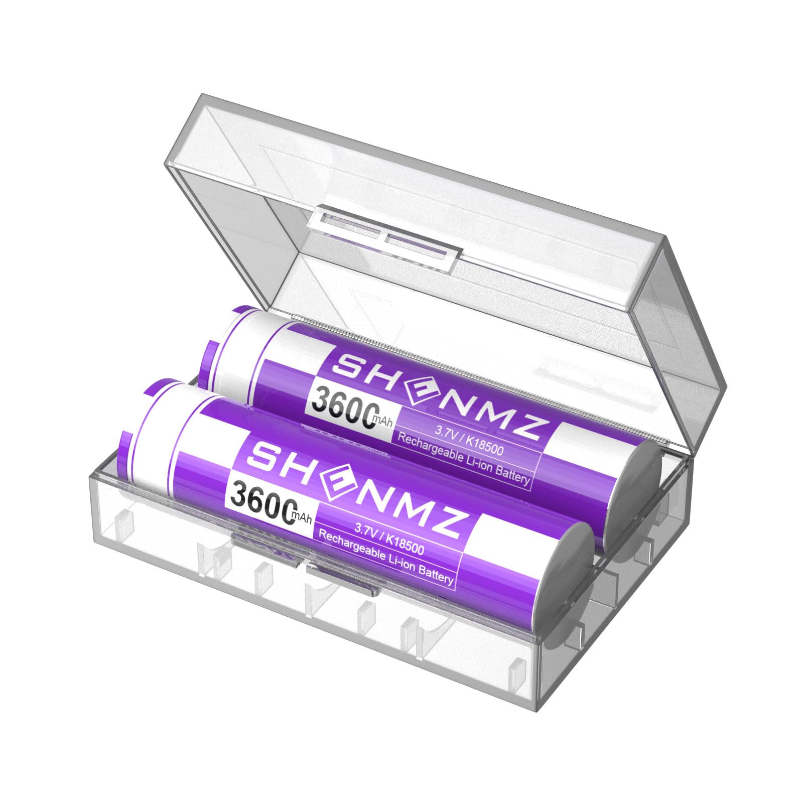 SHENMZ Galaxy 2 Pack 3.7V 3600mAh Rechargeable Lithium Batteries - Long Lasting Power for RC Toys, Drones, Flashlights and Electronic Devices