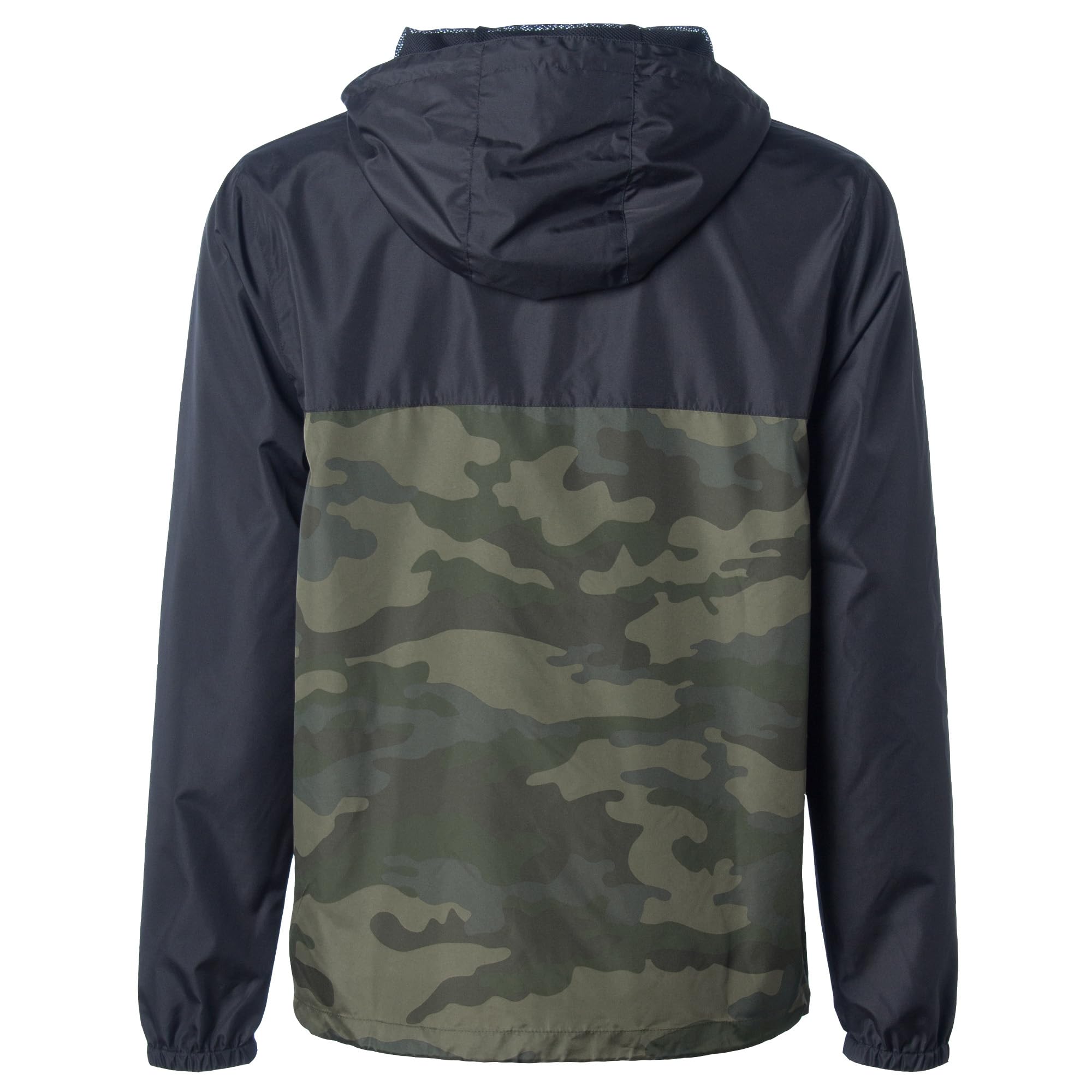Global Blank Men's Lightweight Water-Resistant Windbreaker Jacket - Perfect for Outdoor Activities, Hiking, Running & Travel