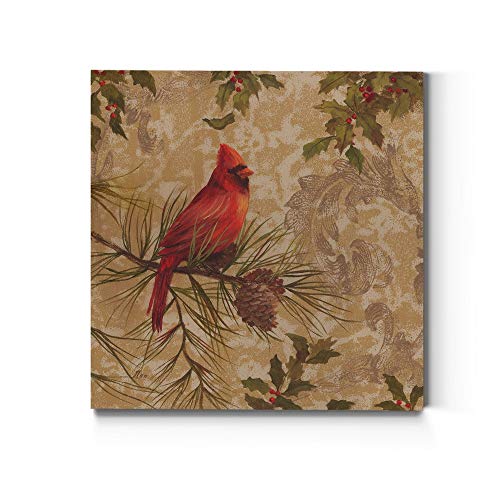 Red Cardinal on Pine Tree (1)