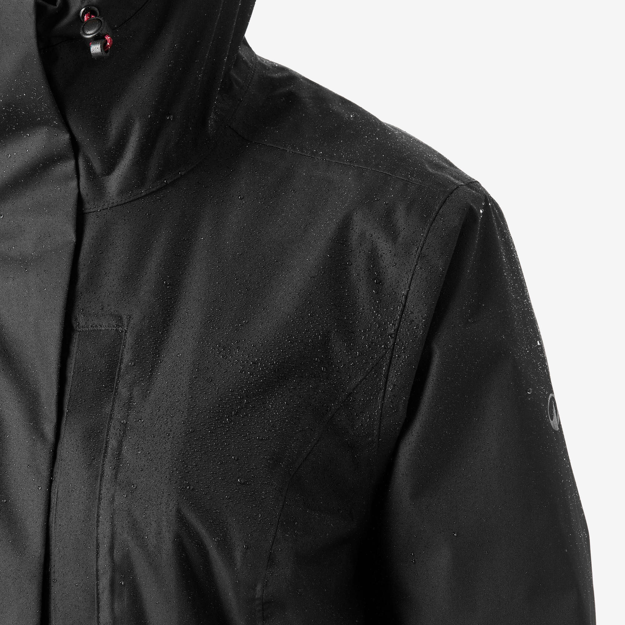 Quechua Women’s NH500 Waterproof Hiking Rain Jacket - Lightweight Windproof Outdoor Coat for Trekking, Camping & Mountain Adventures