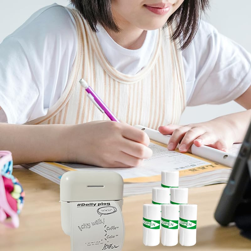 25PCS Mini Thermal Printer Paper Stickers - 5.7 x 2.5cm for Photos, Journals, Notes & To-Do Lists - Perfect for Labeling, Organizing & DIY Crafts