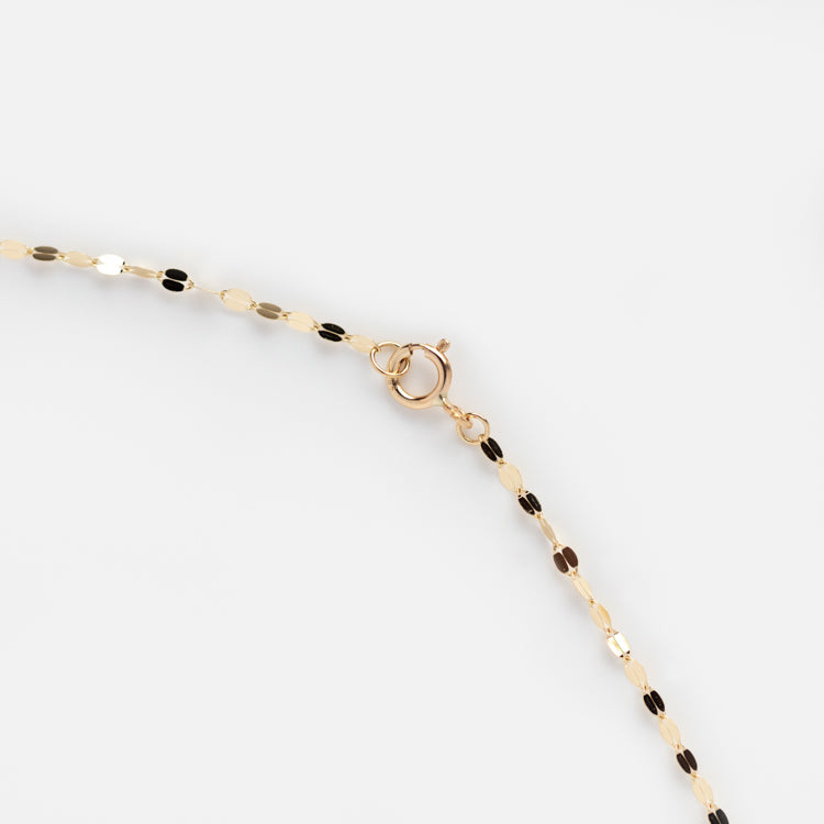 Solid Gold Sparkle Link Chain - 14K Real Gold Necklace for Women, Dainty Layering Jewelry | Perfect for Everyday Wear, Gift Giving & Special Occasions