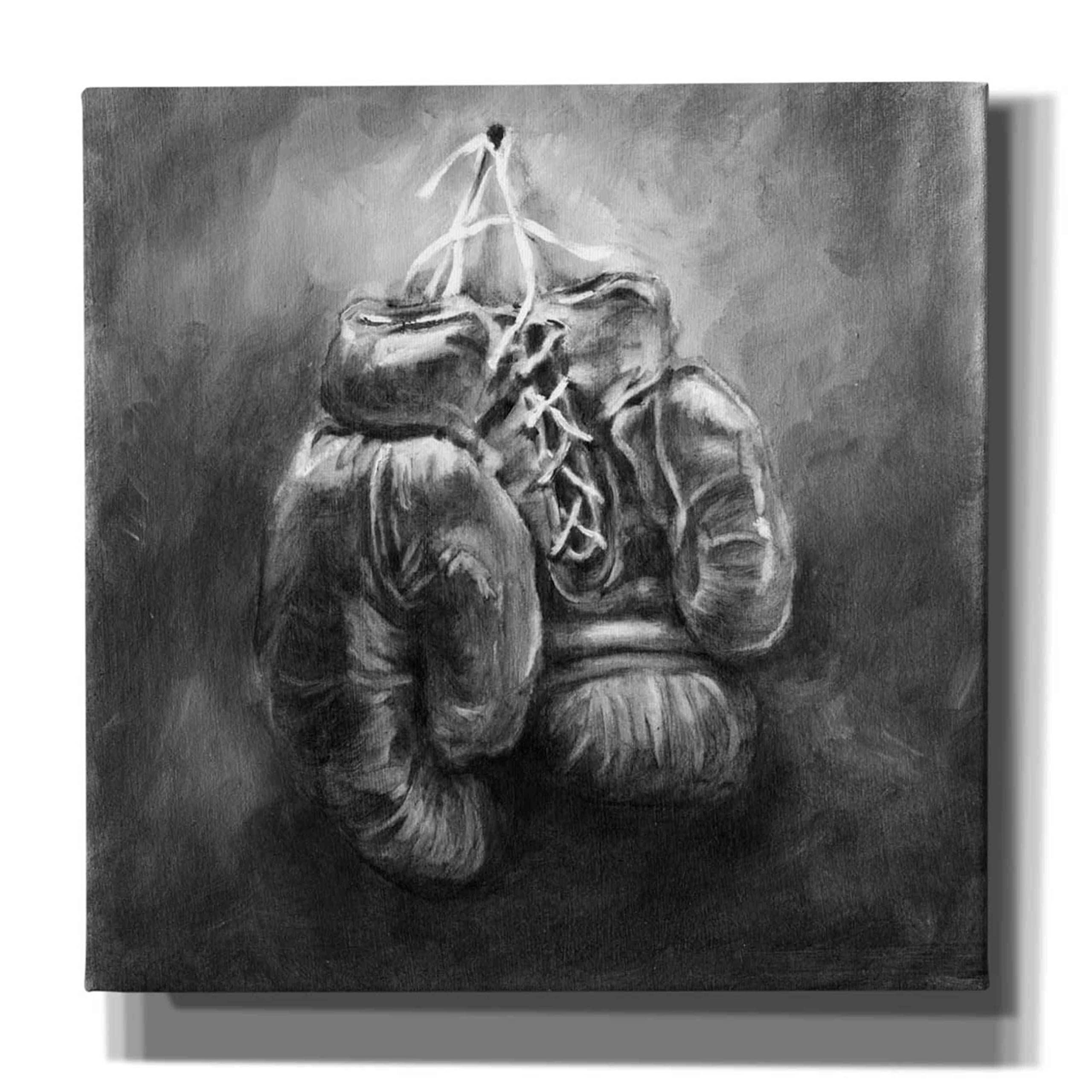 Epic Graffiti 'Rustic Sports I' by Ethan Harper - Premium Giclee Canvas Wall Art Print 37x37 Inches - Perfect for Sports Bars, Man Caves & Game Room Decor