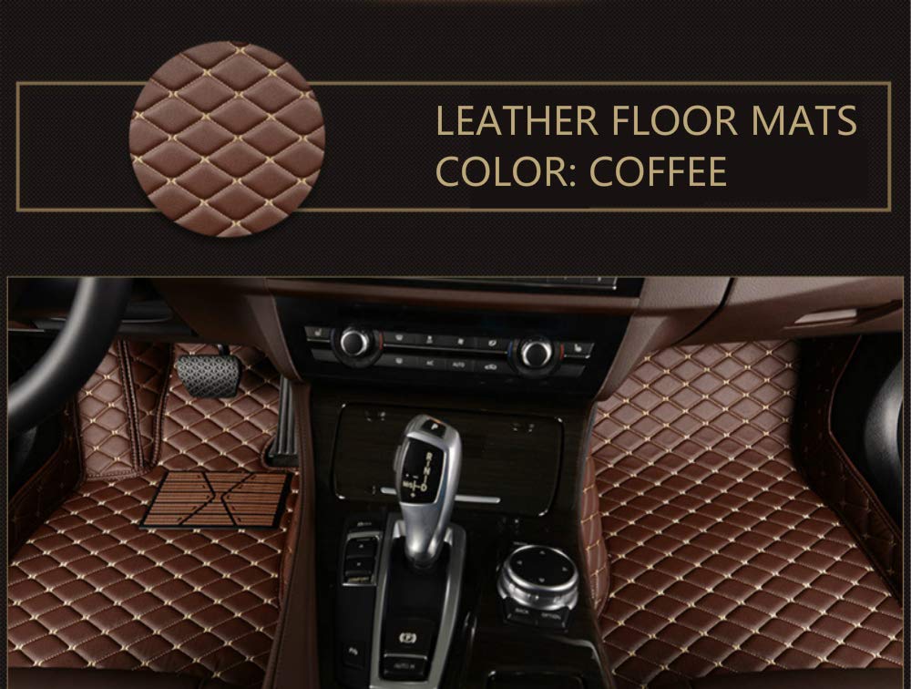 Custom All-Weather Car Floor Mats for Toyota FJ Cruiser 2007-2016 - Durable Front & Rear Leather Carpet Liners - Perfect for Off-Roading, Daily Commute & Interior Protection (Coffee Brown)