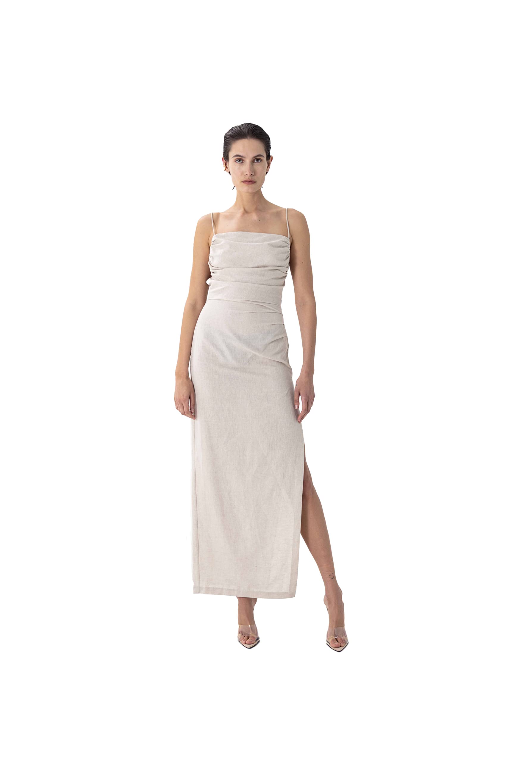 Ronny Kobo Women's Clark Dress - Elegant Flowy Midi Dress for Casual & Party Wear | Perfect for Summer, Weddings & Office Outfits