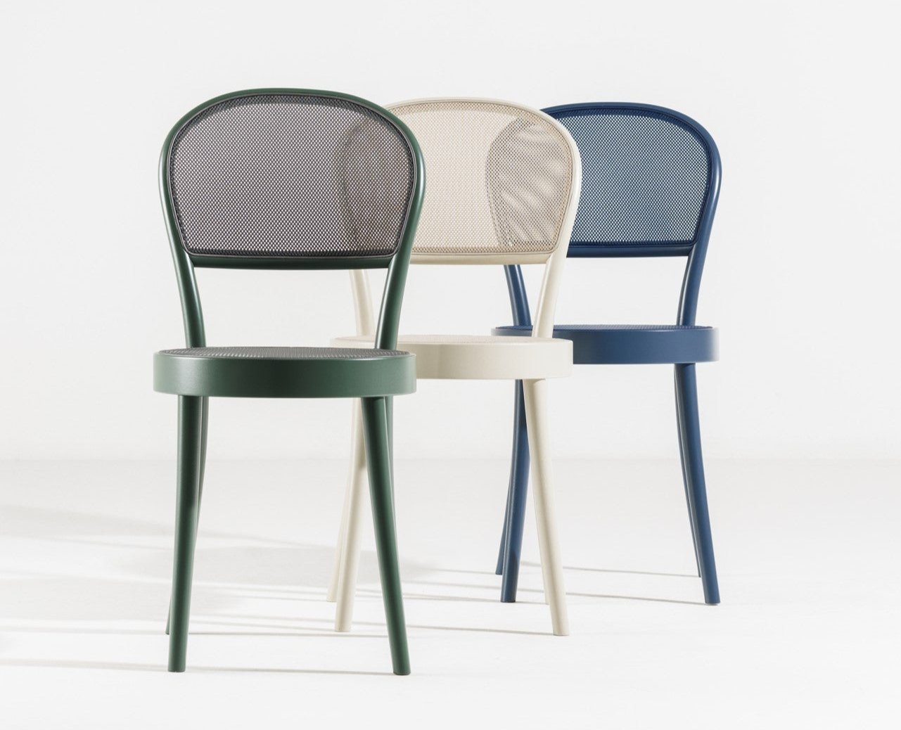 Ton No. 314 Bentwood Chair with Cane or Mesh Seat & Back - Mid-Century Modern Dining Chair for Home & Office