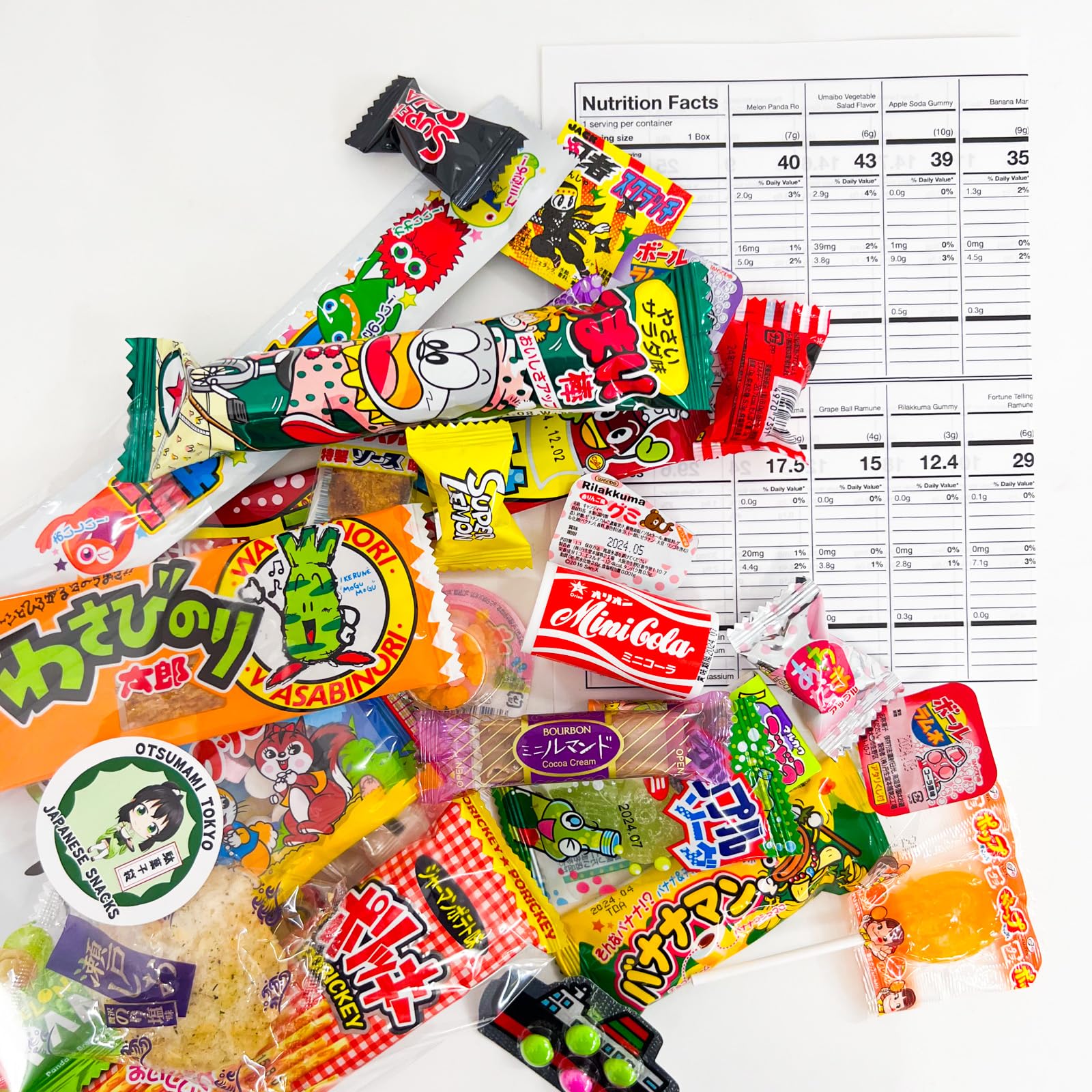 Japanese Snacks Assortment 40pcs - Dagashi, Candy, Gummy, Marshmallows, Chips & Bubblegum | Authentic Weird Japanese Snacks for Kids & Adults | Perfect for Gifts, Parties, Picnics & Anime Night Snacking
