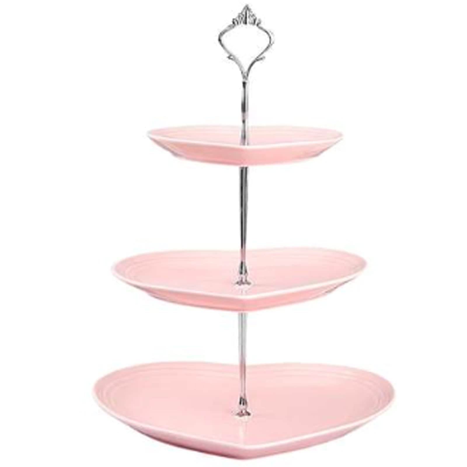 Elegant European-Style Ceramic Dessert Stand - 3-Tier Cake Plate for Fruits, Pastries & Tea Time | Perfect for Birthday Parties, Afternoon Tea & Home Decor