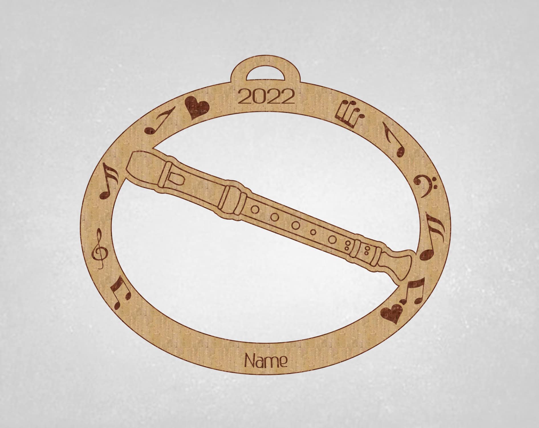 Personalized Wooden Recorder Instrument - Custom Engraved Recorder Gift for Musicians & Beginners - Perfect for Christmas, Birthdays & Music Lovers (Ideal for Home Decor, Music Classes & Holiday Gifts)