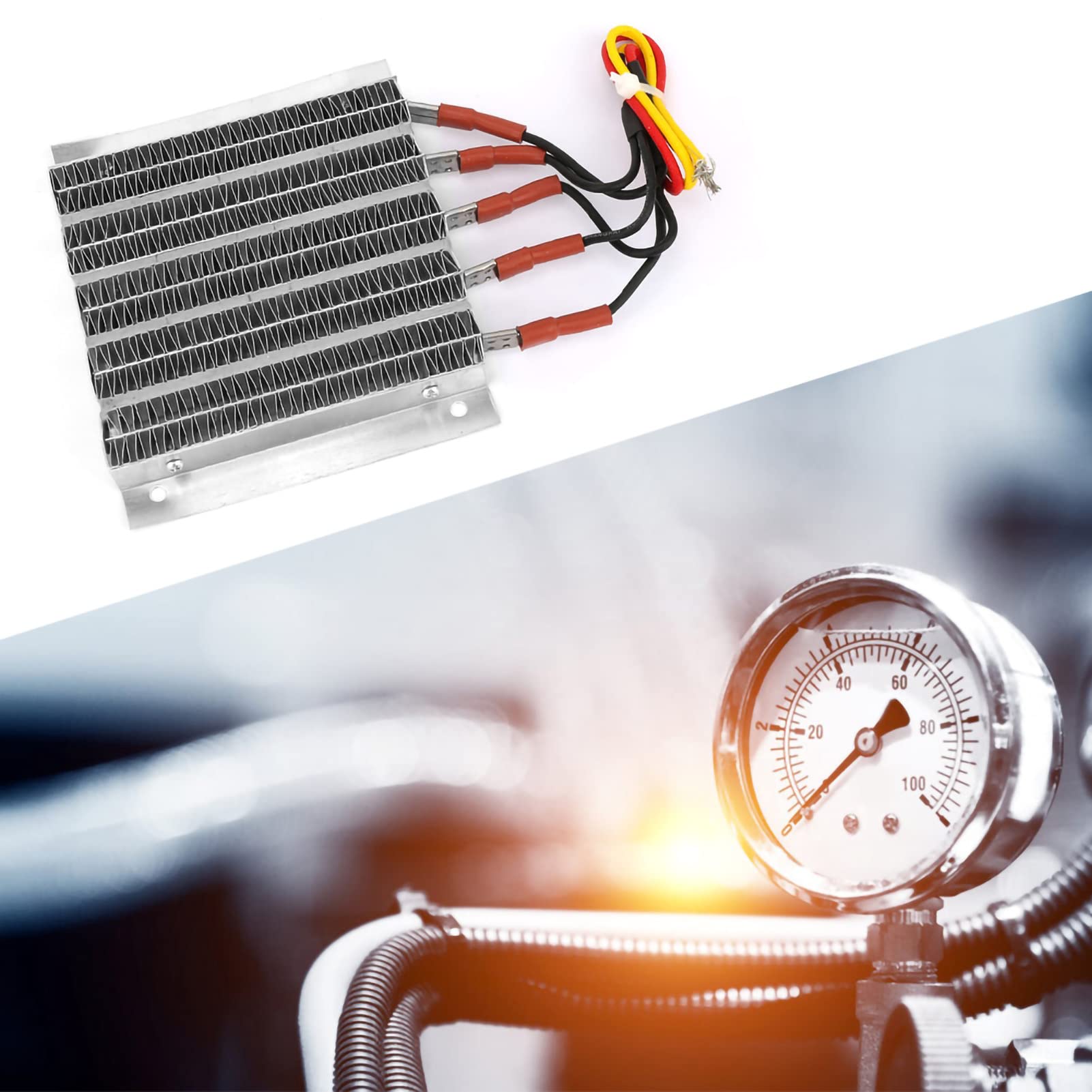 1000W Constant Temperature Heating Plate with Wire - 48V Lab Hot Plate for Science Experiments, Home & Office Use - Durable Heater Housing for Air Heating & Industrial Applications