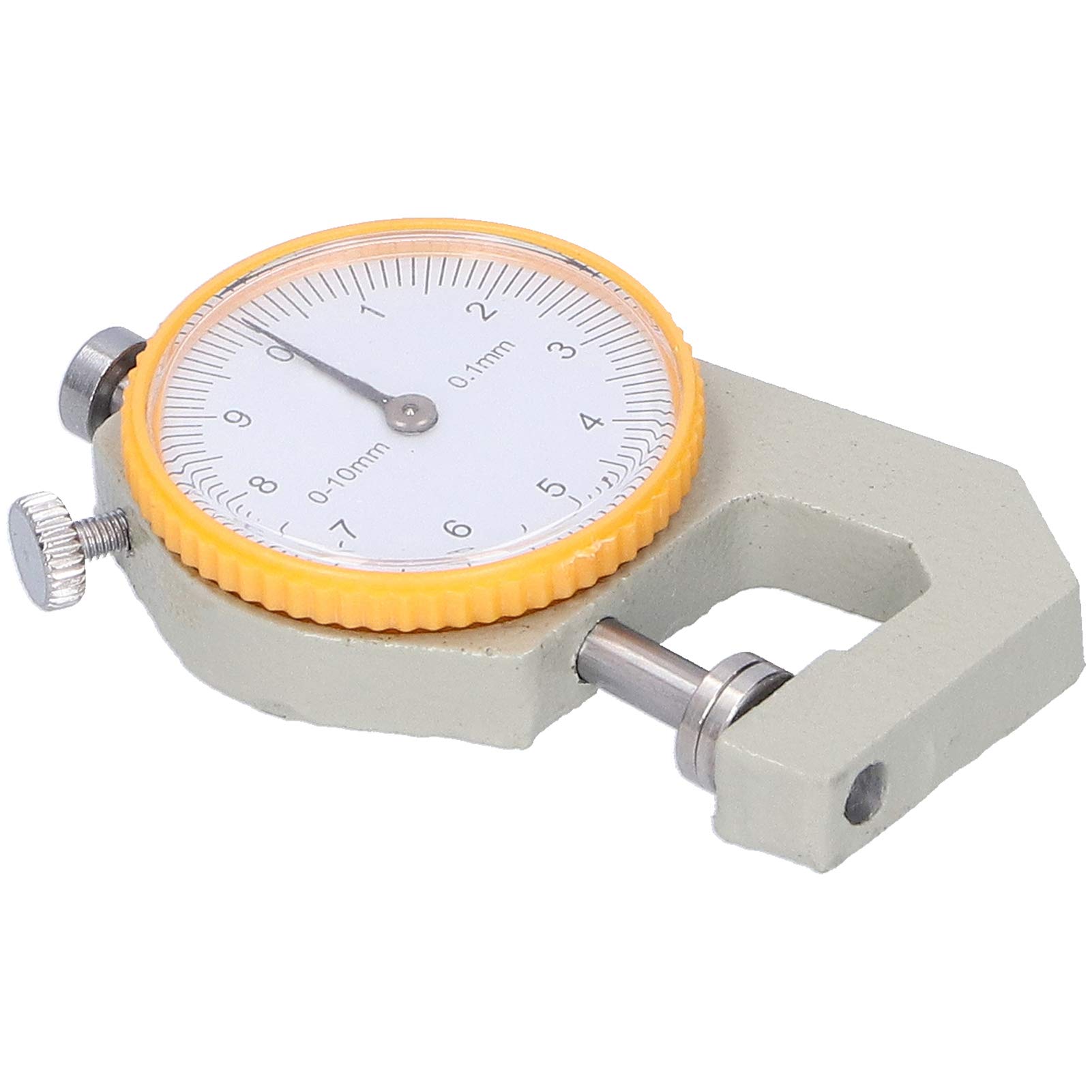 Precision Dial Thickness Gauge 0-10mm - Flat Head Leather Measuring Tool for Jewelry Making, Leather Craft & DIY Projects - Ideal for Leatherworking, Watch Repair & Material Thickness Measurement