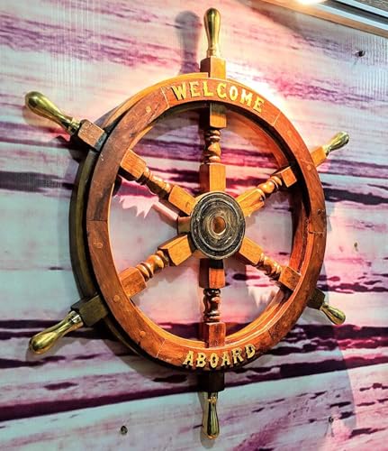 Welcome Aboard With Brass Handles
