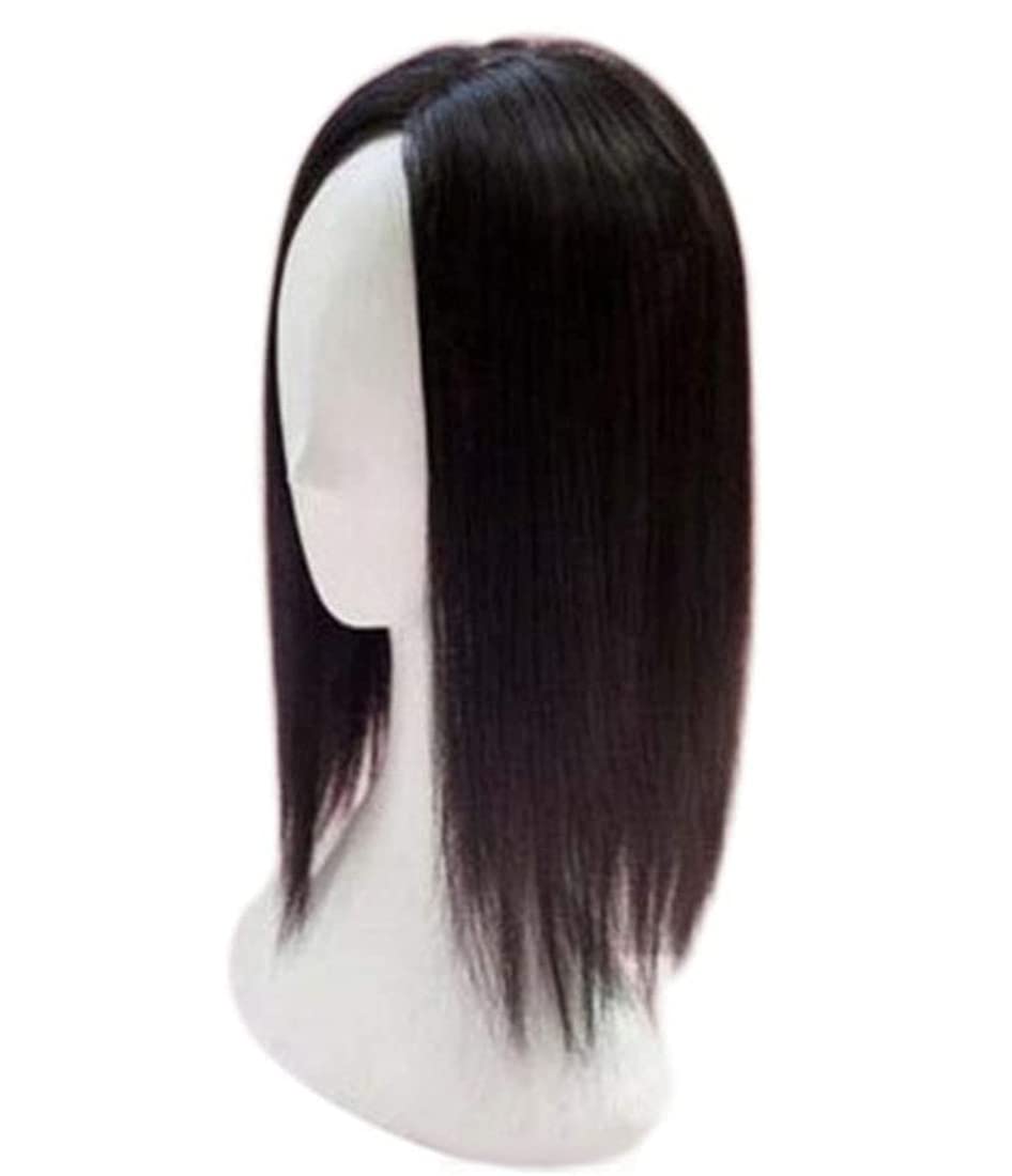 14 Inch Straight Crown Topper Clip-in Synthetic Hairpiece for Women with Thinning Hair - Natural Looking Hair Topper for Daily Wear, Work & Special Occasions