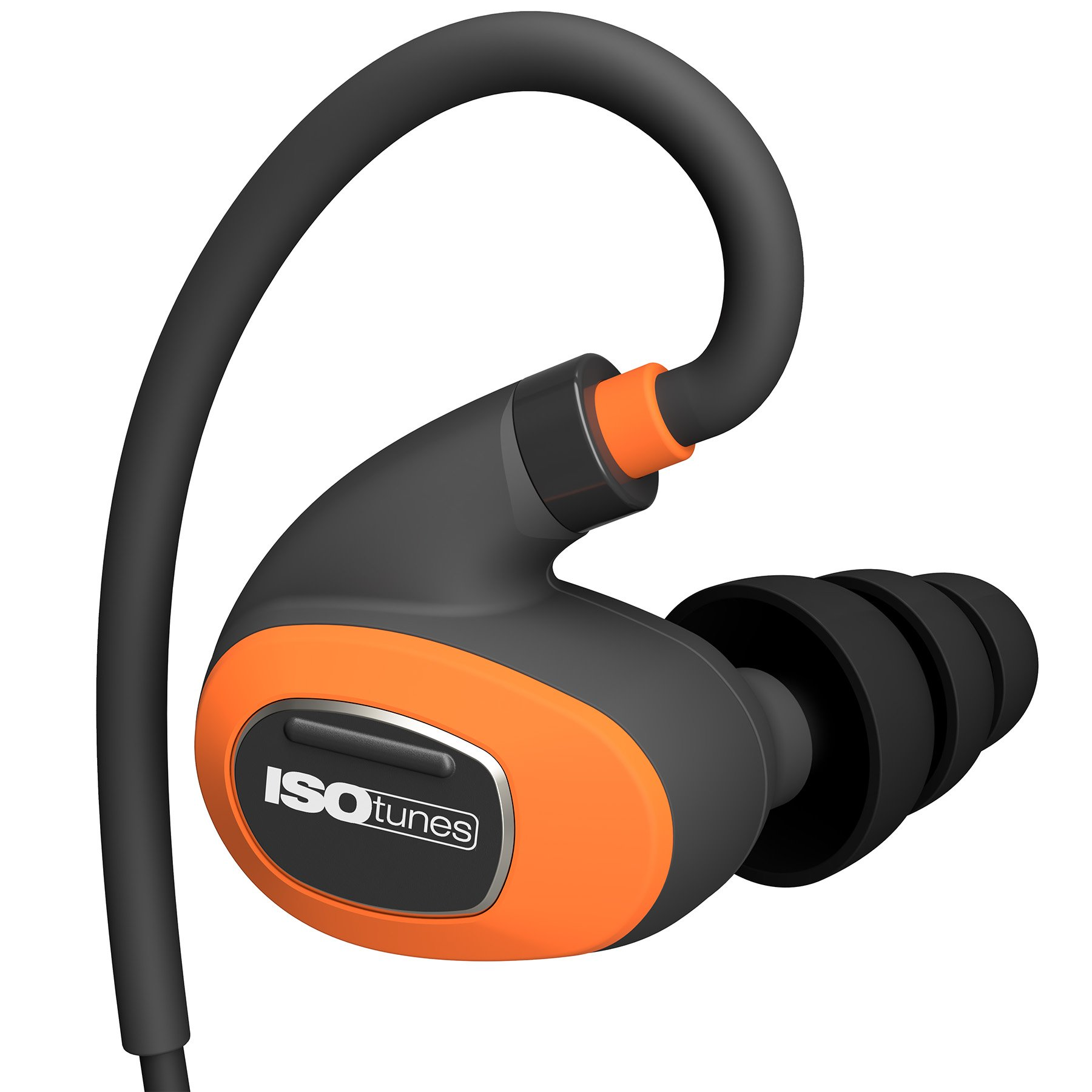 ISOTUNES IT 21 PRO 2.0 Wireless Bluetooth Earbuds with 27dB NRR Hearing Protection - Safety Orange - Perfect for Construction, Lawn Mowing & Noisy Work Environments
