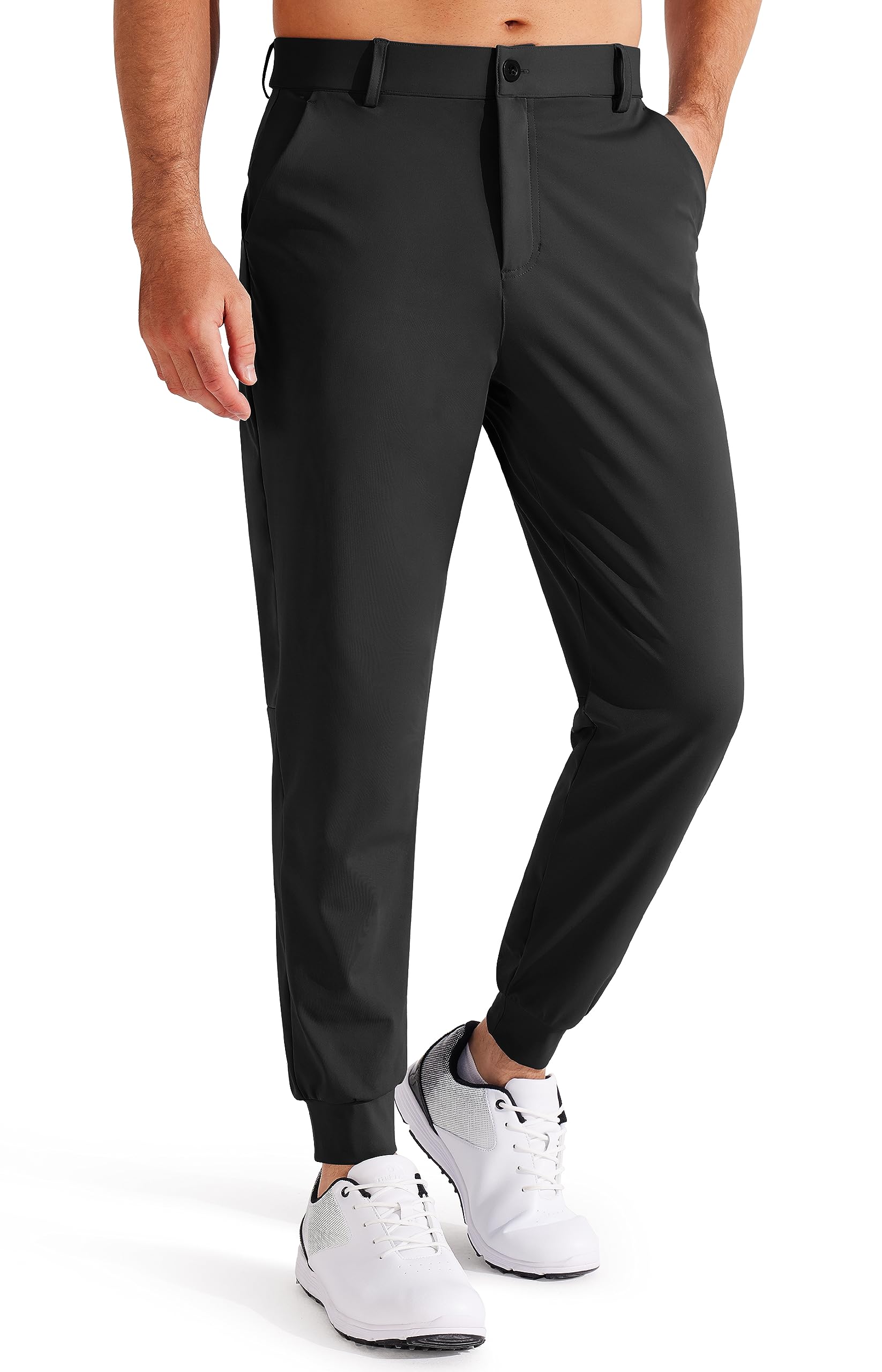 Libin Men's 4-Way Stretch Golf Joggers with Pockets - Slim Fit Sweatpants for Work, Dress Pants, Athletic & Casual Wear - Perfect for Golf, Yoga, Office & Everyday Use