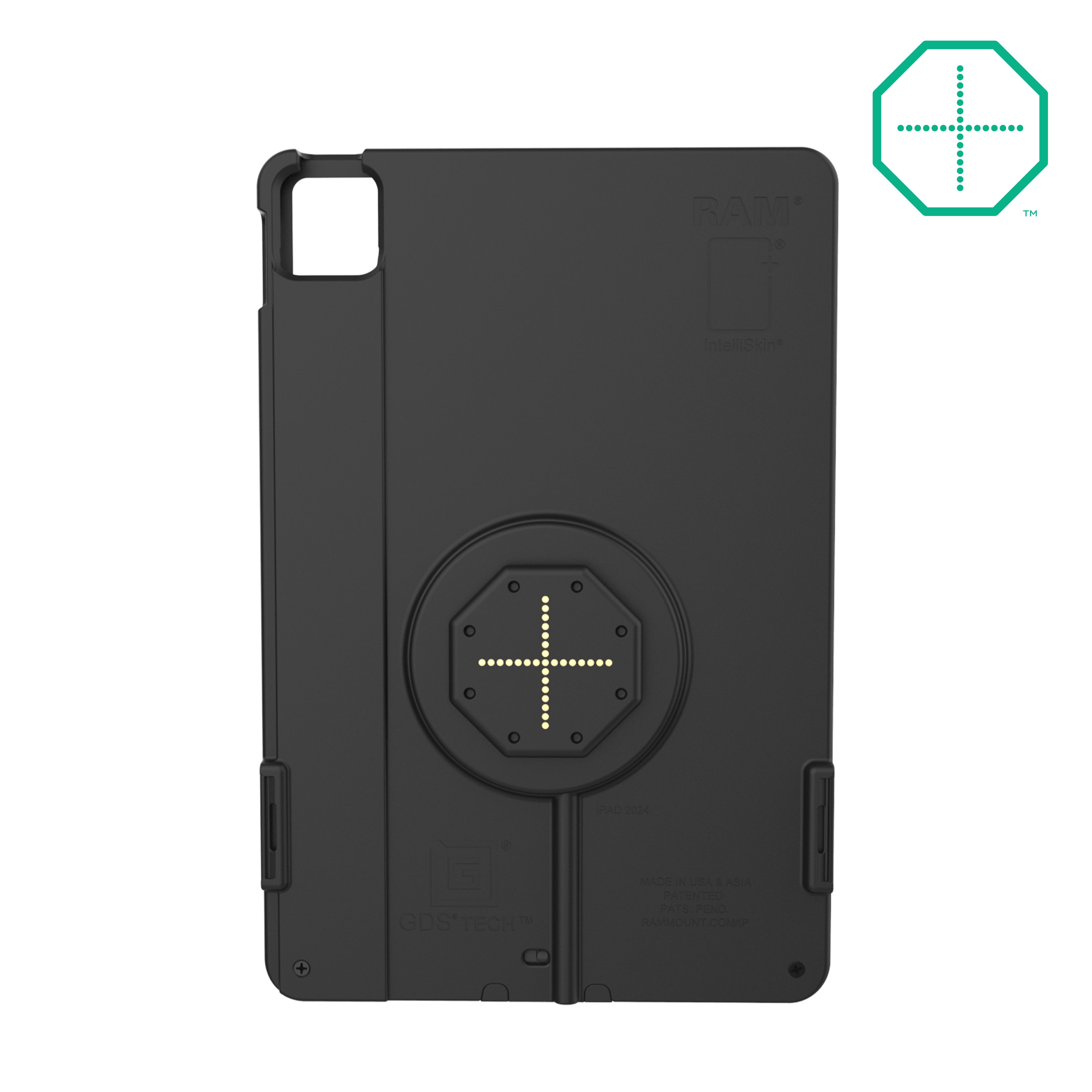 IntelliSkin® Thin Case™ for iPad Pro 11 (M4) - Ultra Slim Protective Cover with Rear Pogo Pads - Perfect for Work, Travel & Everyday Use - Model RAM GDS SKIN AP45 M4 TCB